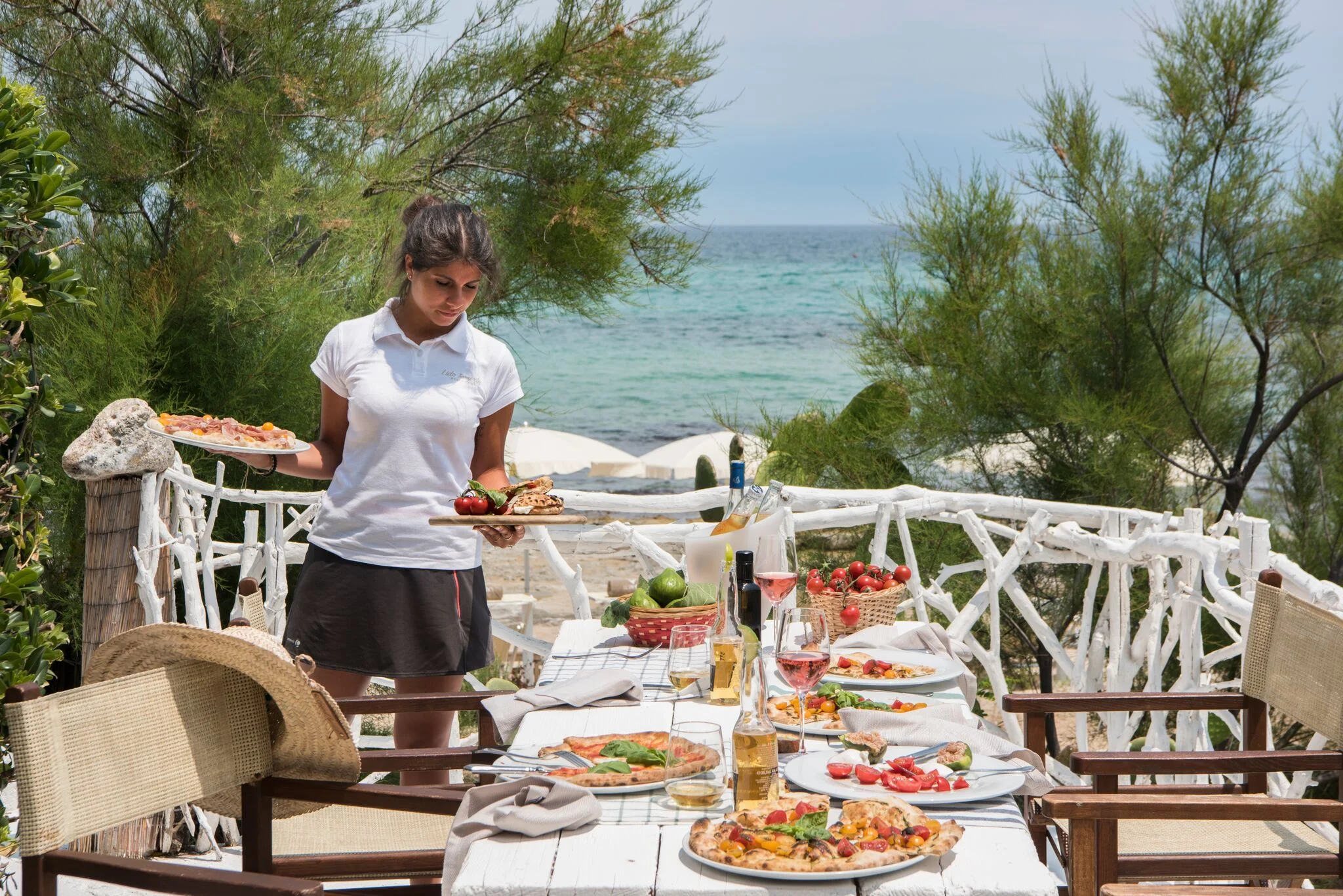 Pizza restaurant at Il Melograno in Puglia, Italy