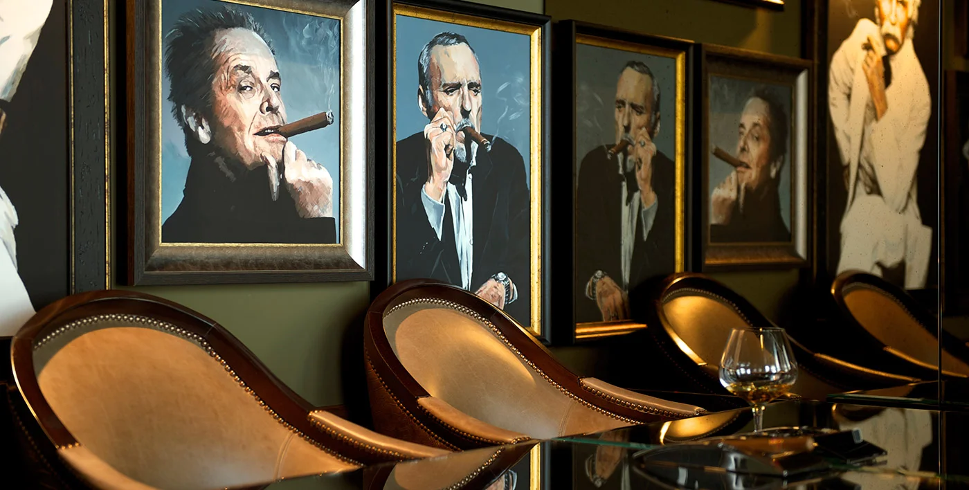 The decor alone will transport you to a dark, brooding world of Hollywood glamour as you sip on a whisky cocktail with a Montecristo cigar in hand - an excellent way to switch off from the world outside, don't you think?