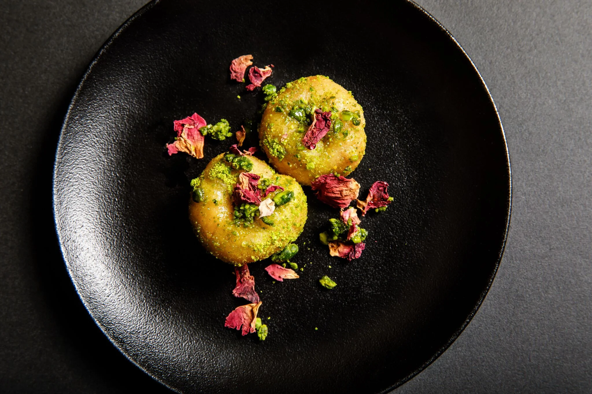 Rose, Coconut and Cardamom Doughnuts