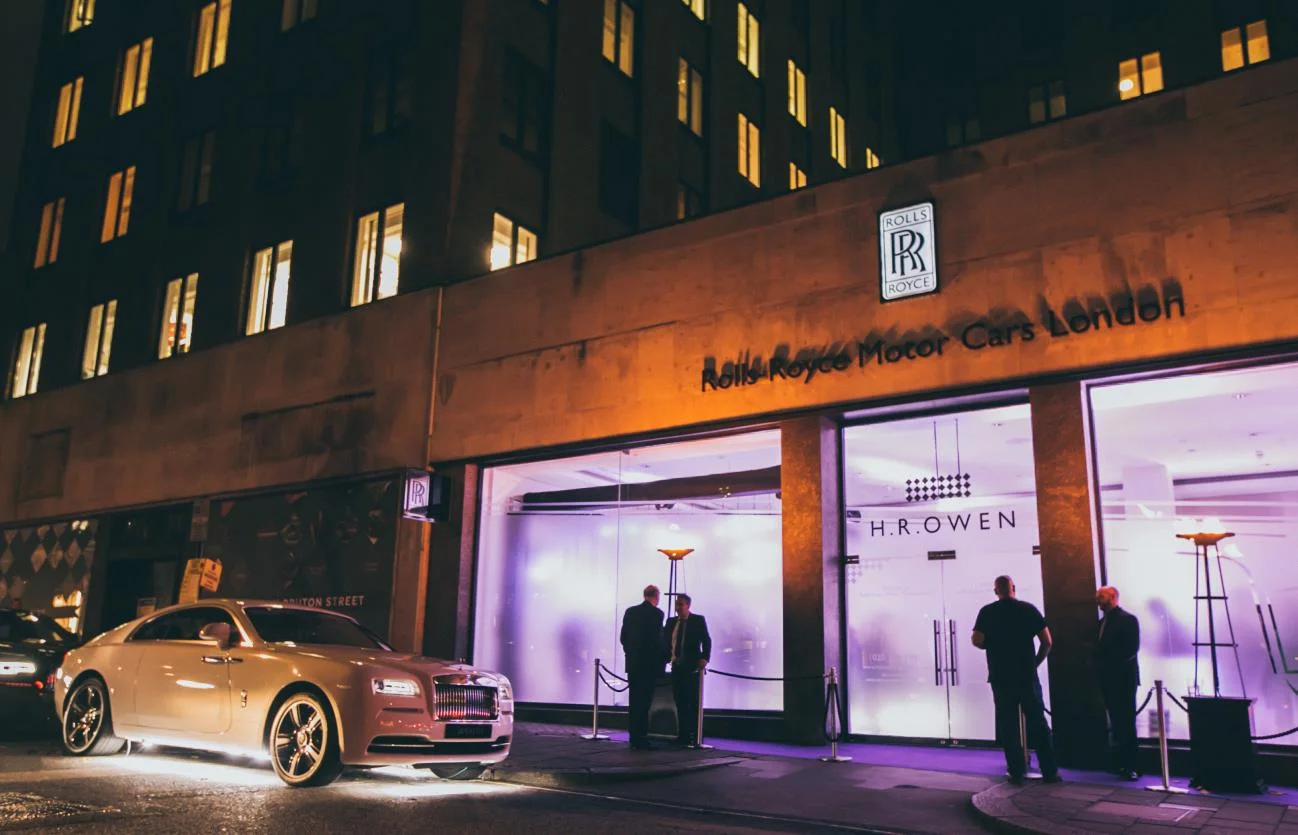 The drive-out is an example of the way the Rolls-Royce dealership offers the finest service and experiences around.