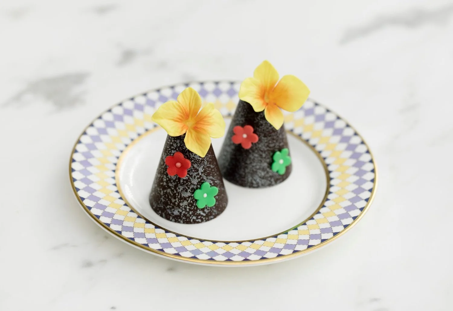 Richard Quinn inspired black forest gateaux