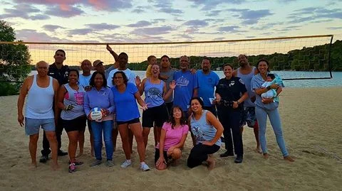 Co-Ed Volleyball at Mashpee Pond