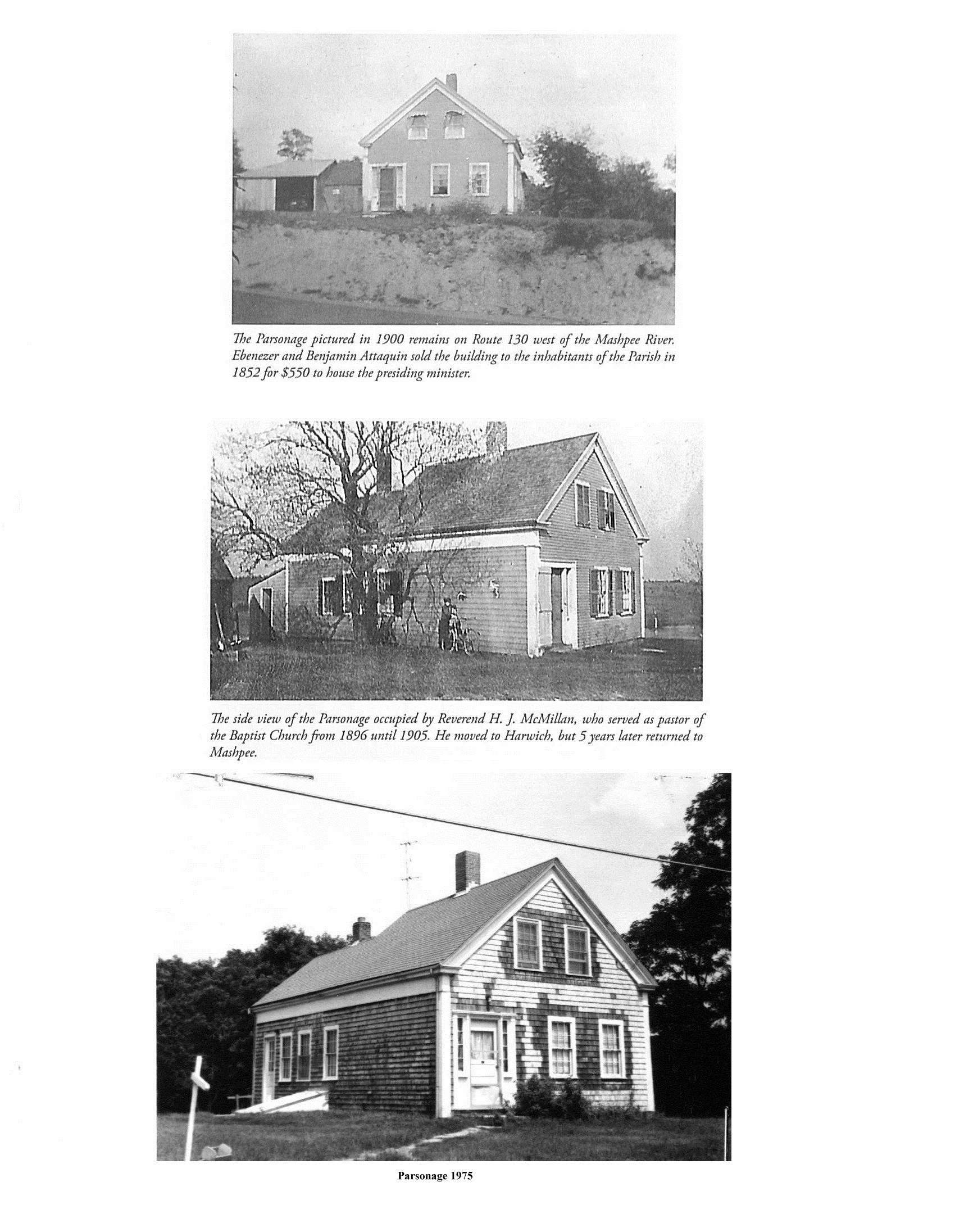 The Mashpee Parsonage “Attaquin House” — Mashpee Wampanoag Tribe