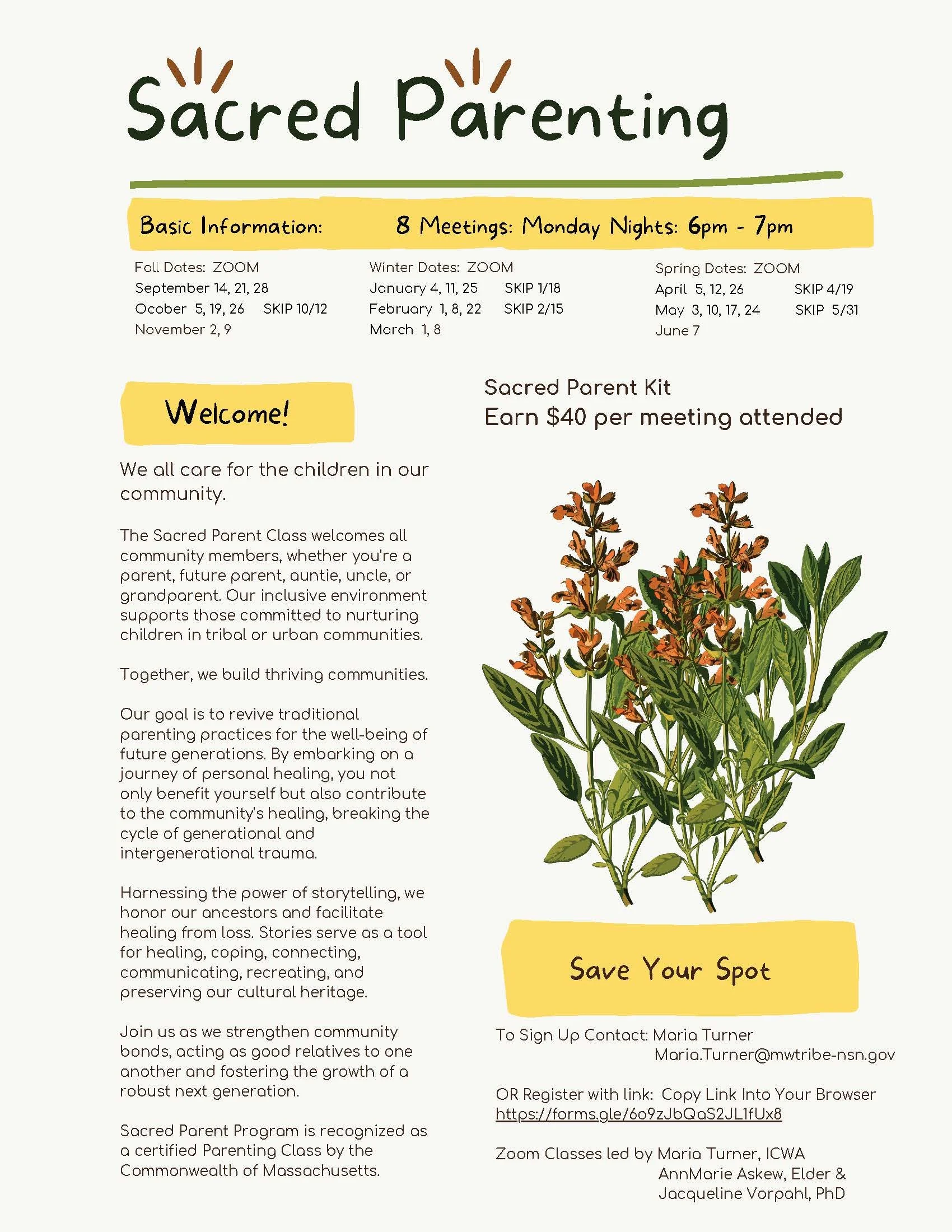 Sacred Parenting Virtual Class
