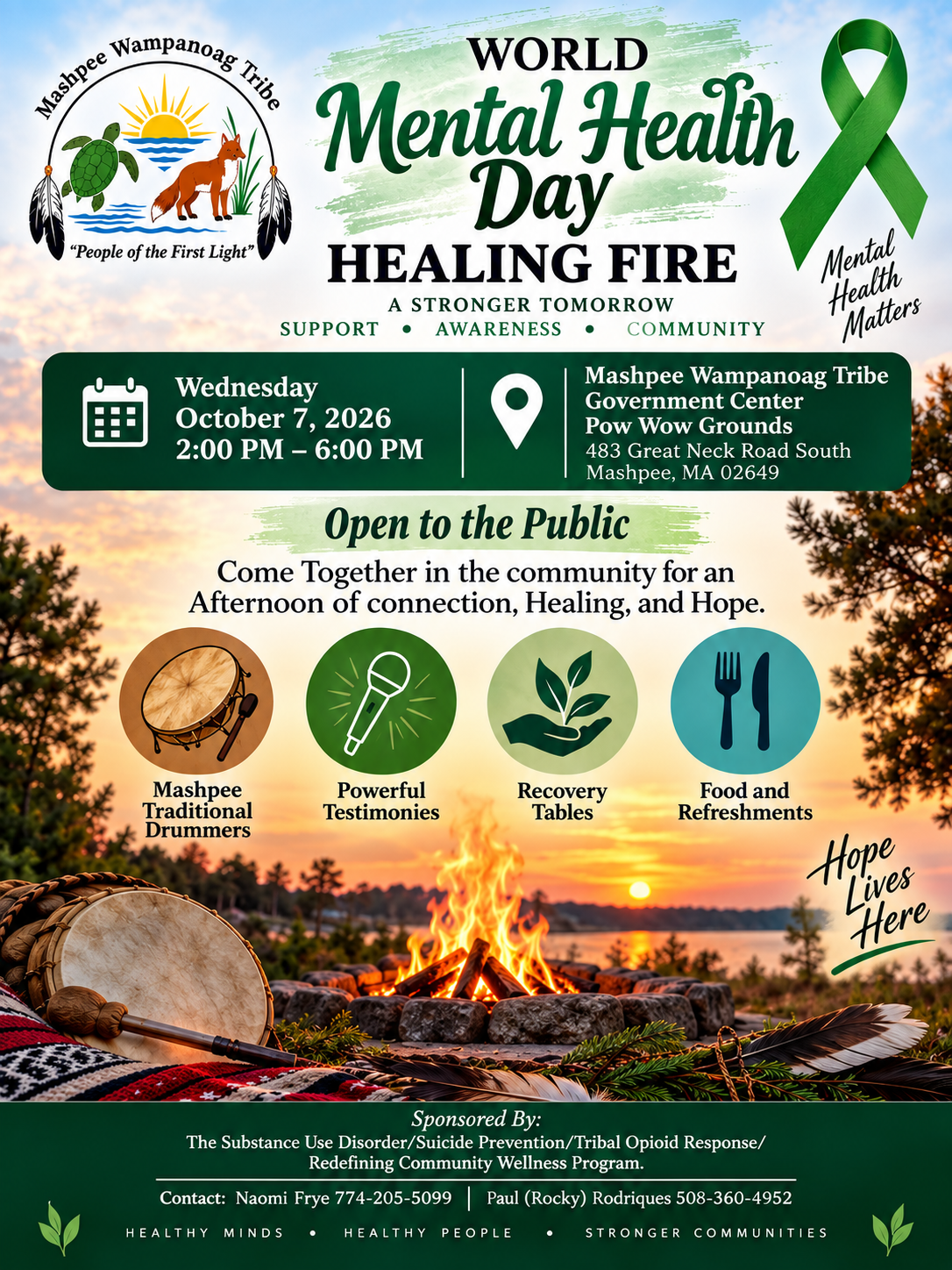 World Mental Health Day Healing Fire