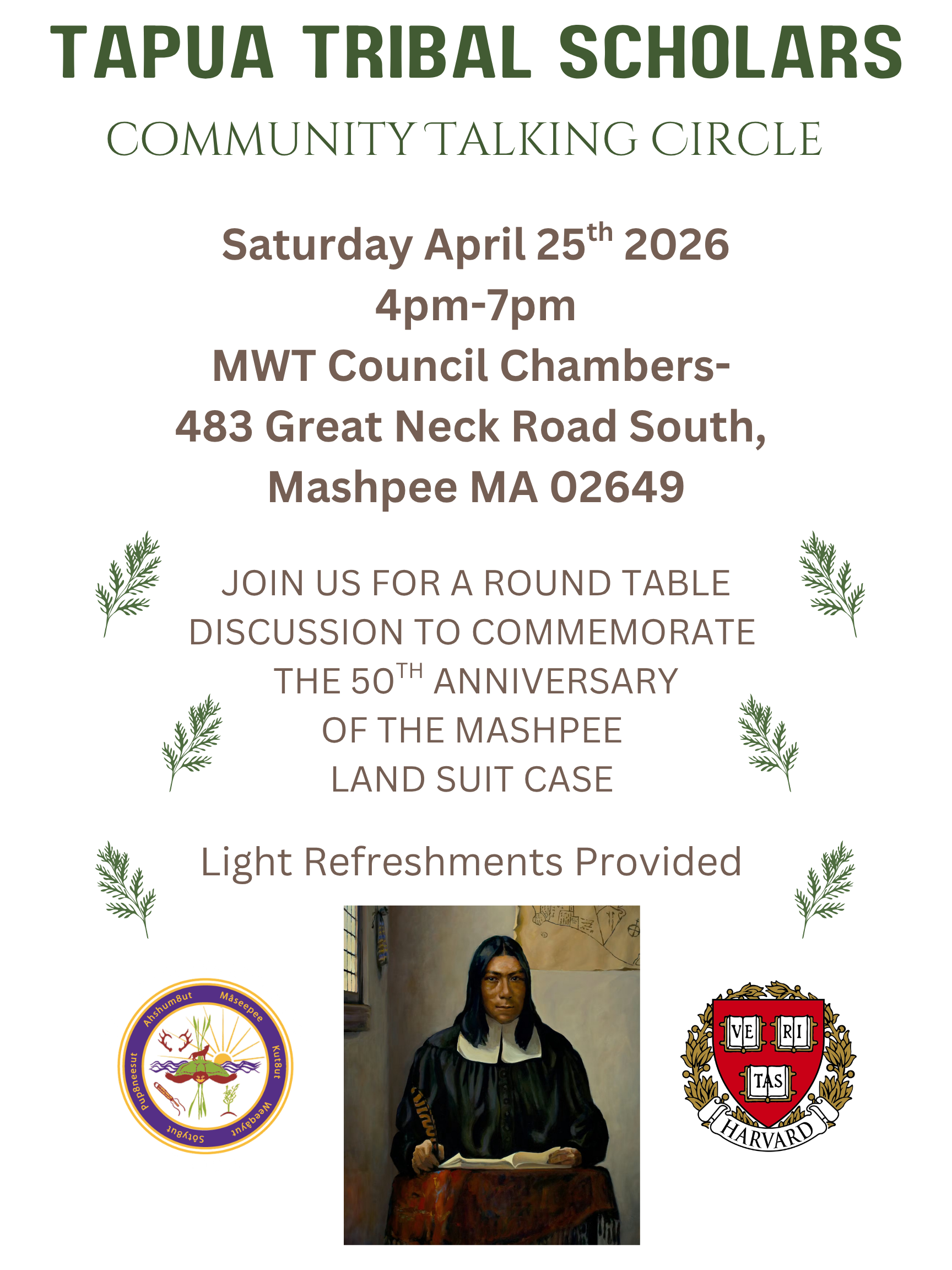 Tapua Tribal Scholars to Host Community Talking Circle — Mashpee ...
