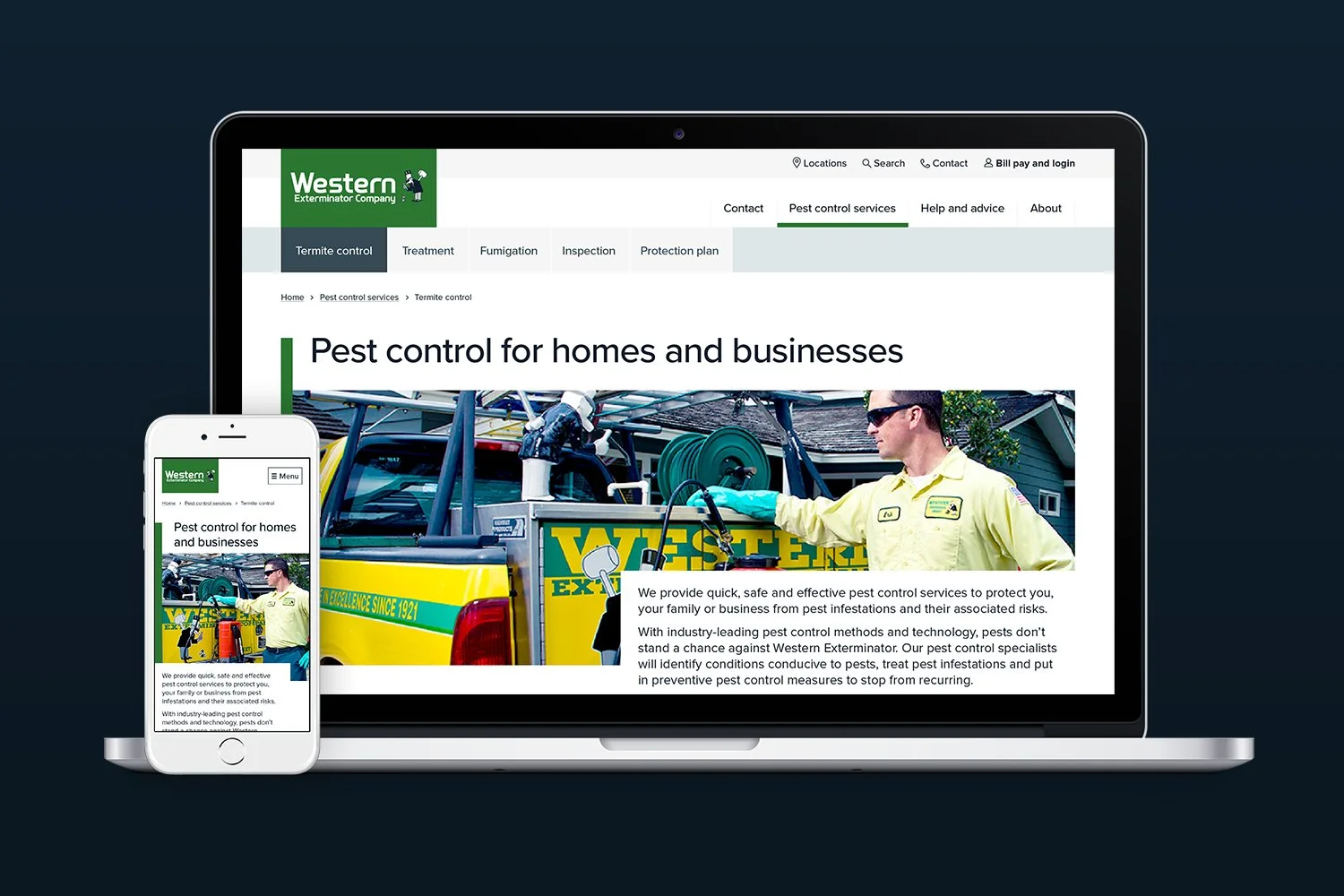 Western Exterminator – US website