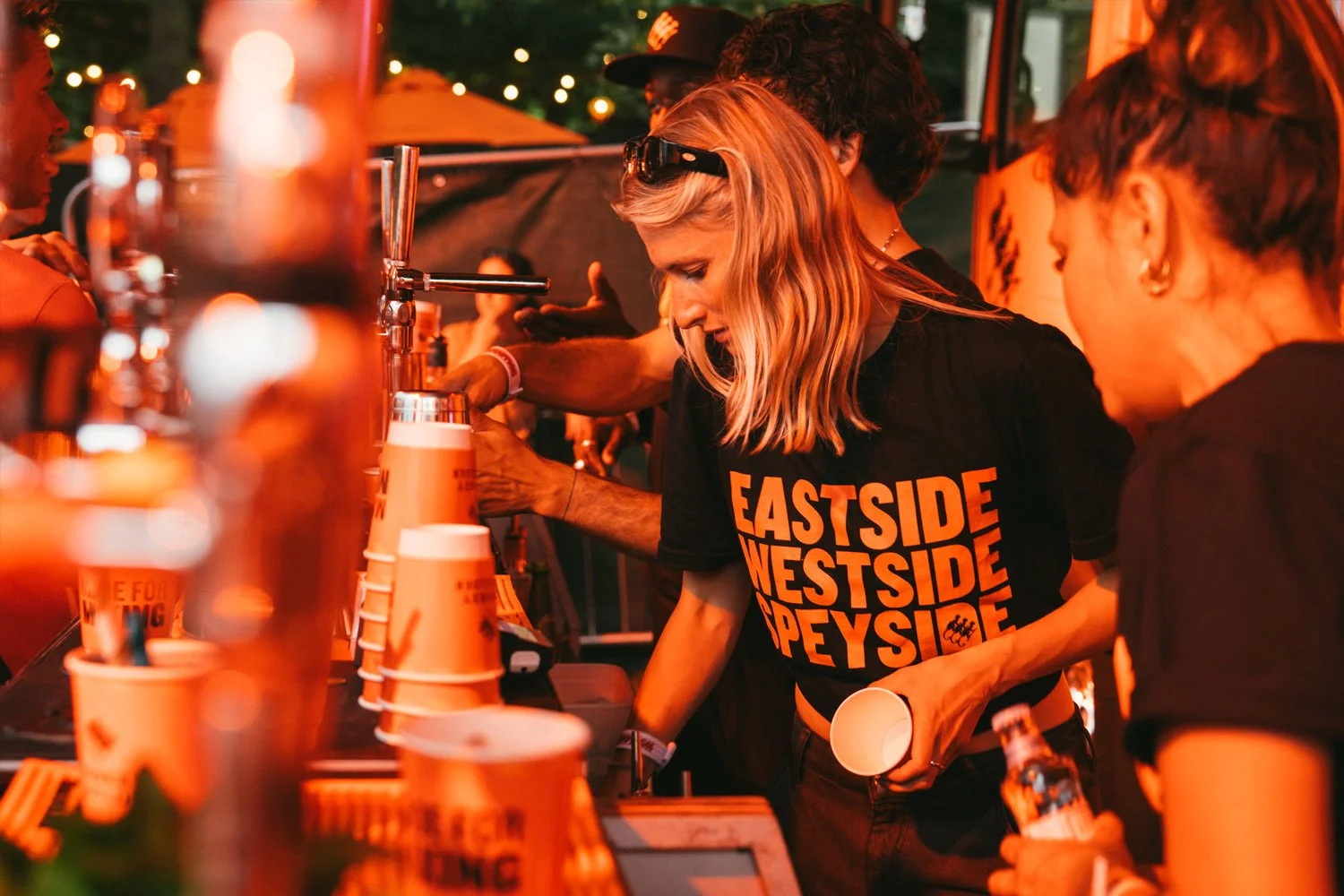 Monkey Shoulder festival activation – bar service & t-shirts