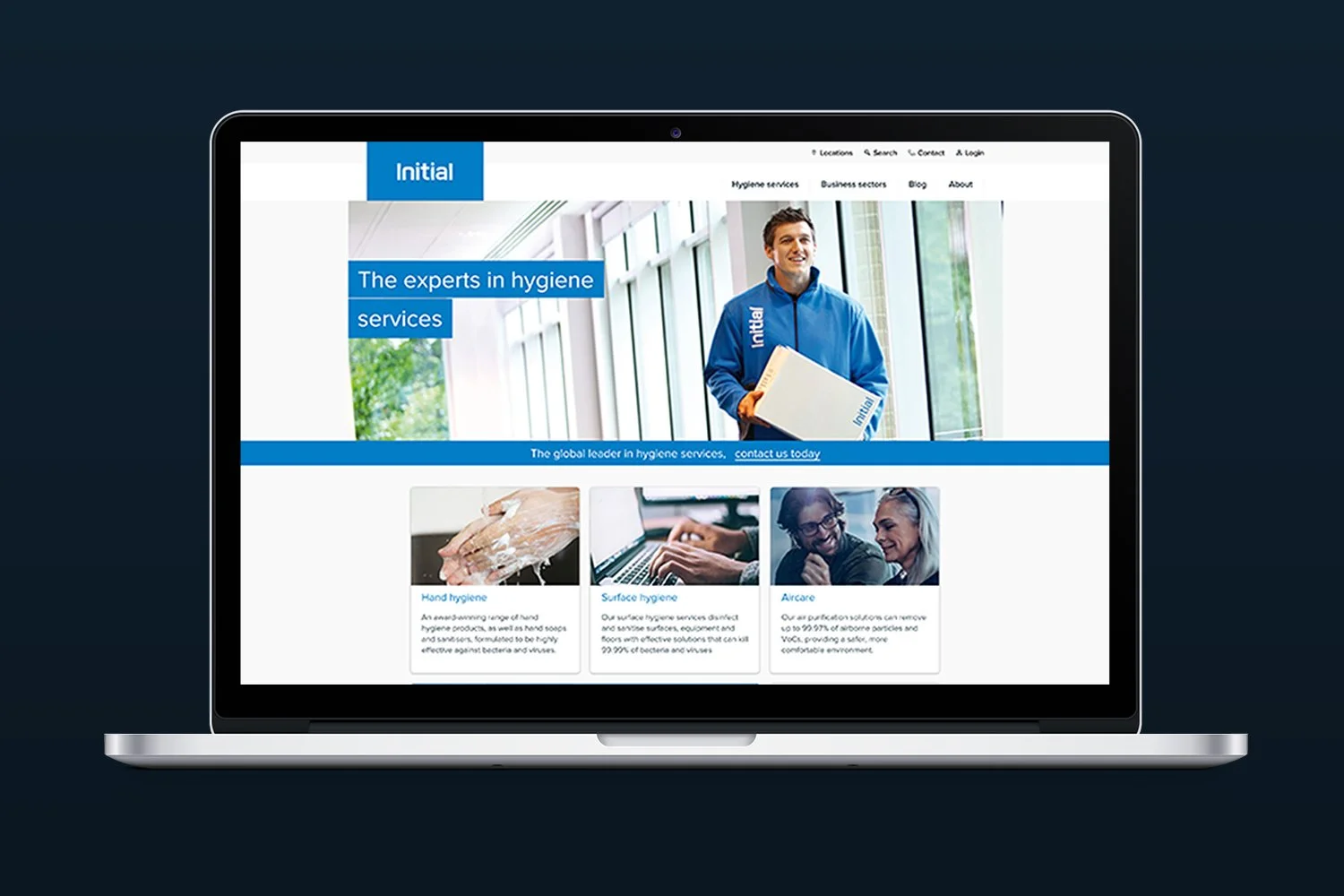 Initial global website