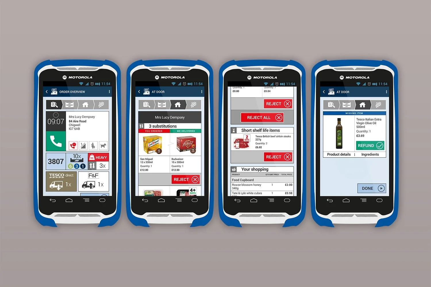 Tesco SDS app design