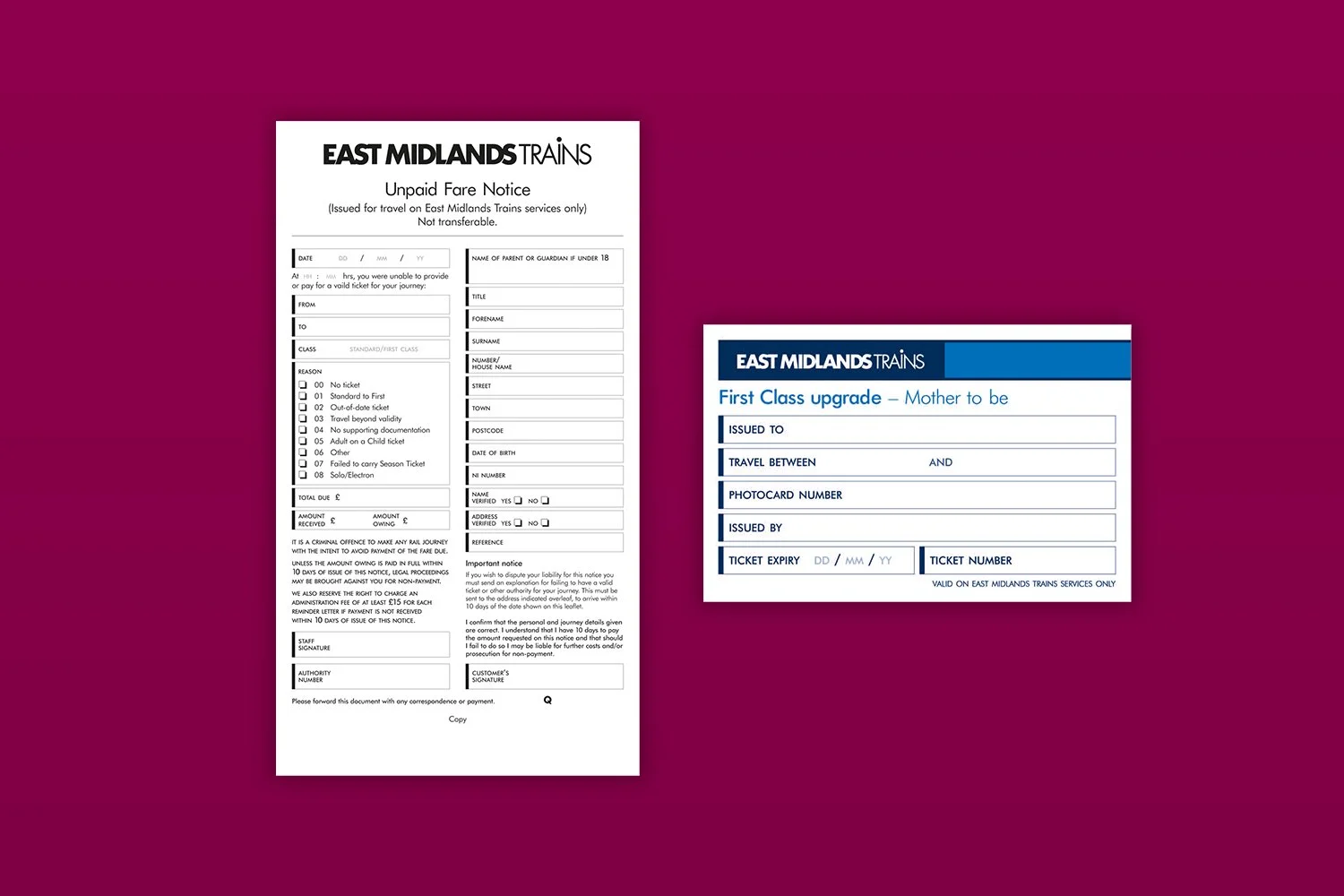 East Midlands Trains – tickets & forms