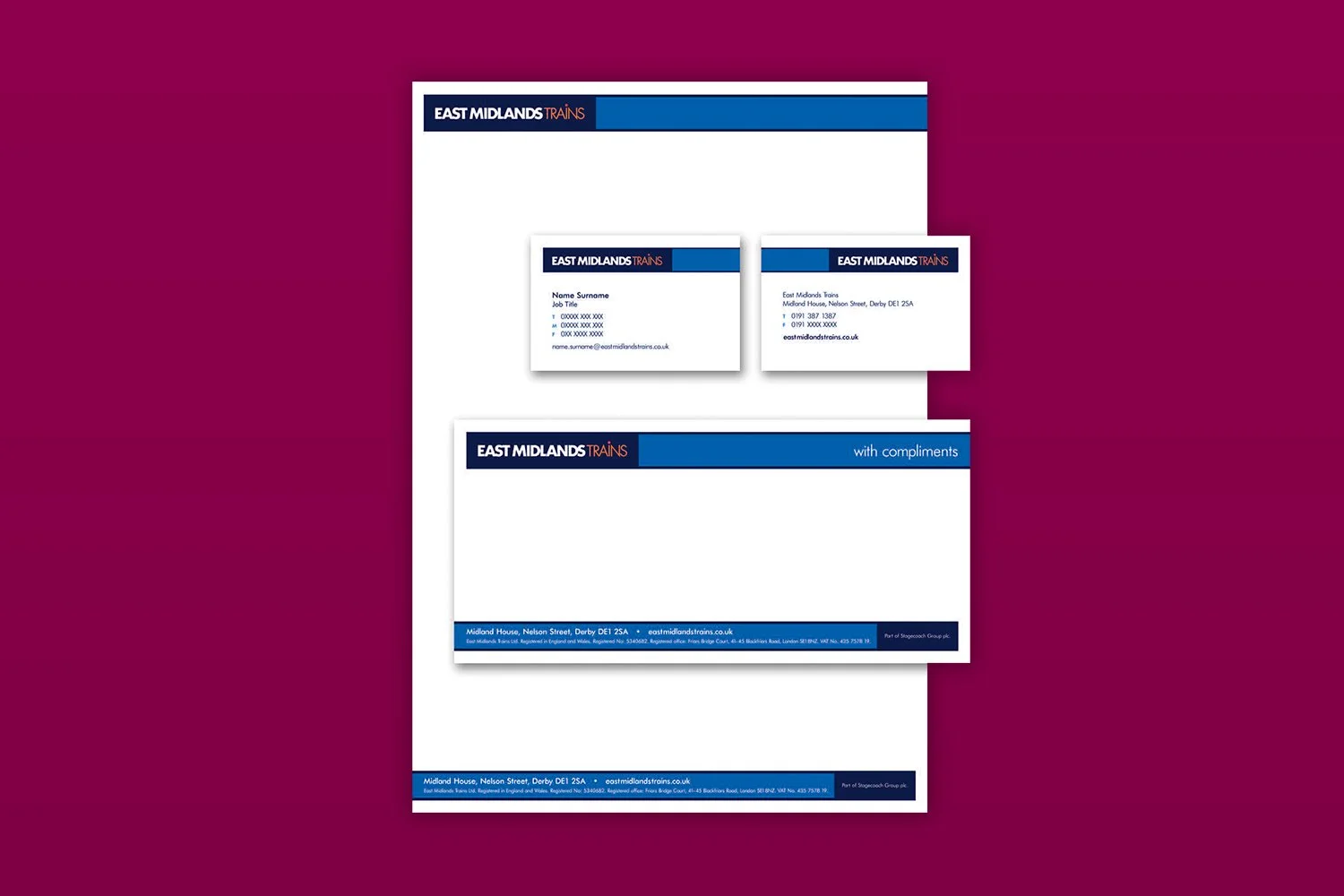 East Midlands Trains – stationery