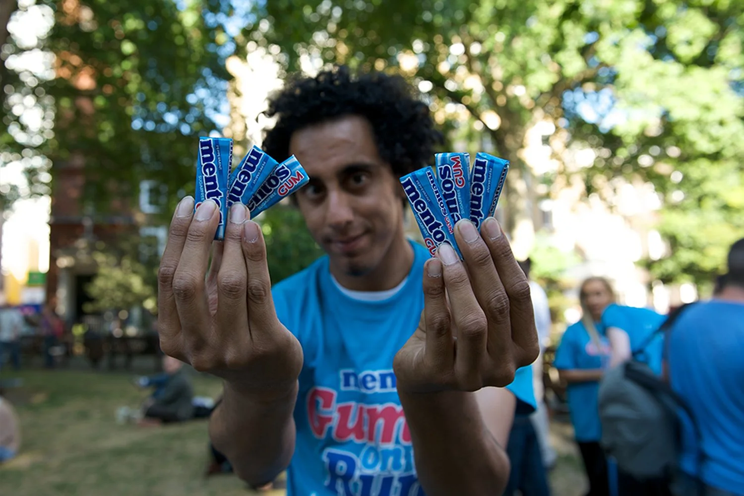 Mentos Gum on the Run – sampling campaign