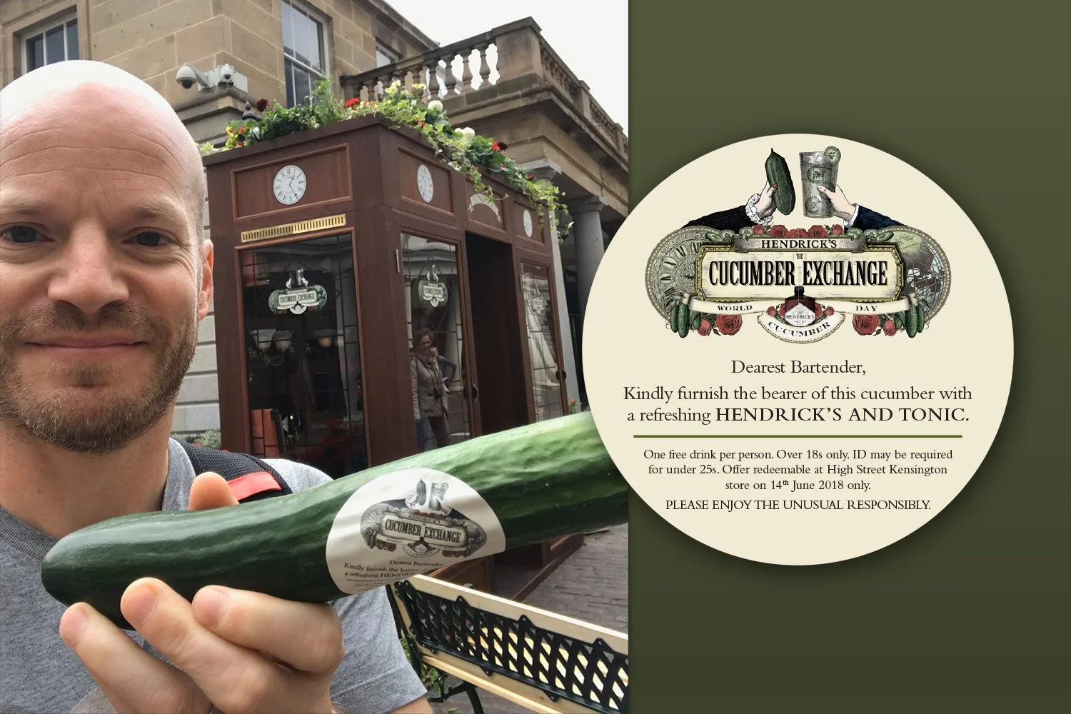 Hendrick's Gin – World Cucumber Day giveaways