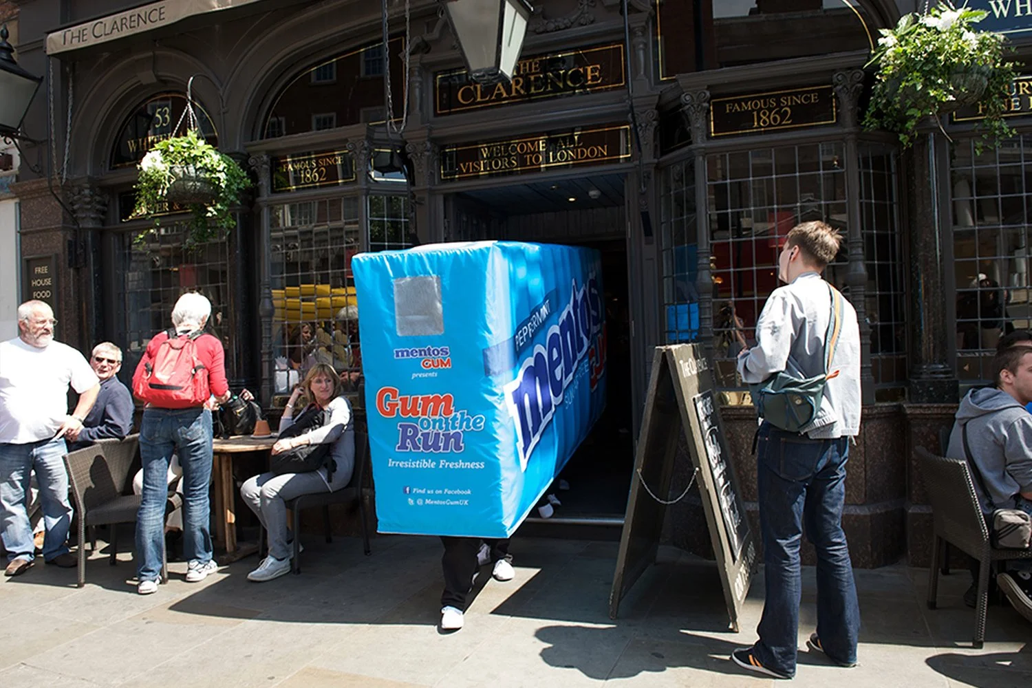 Mentos Gum on the Run – sampling campaign