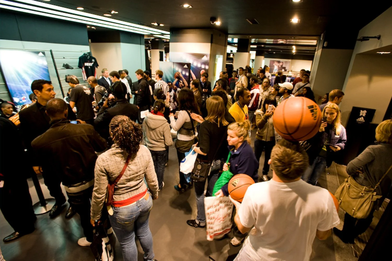 adidas NBA store signing experience