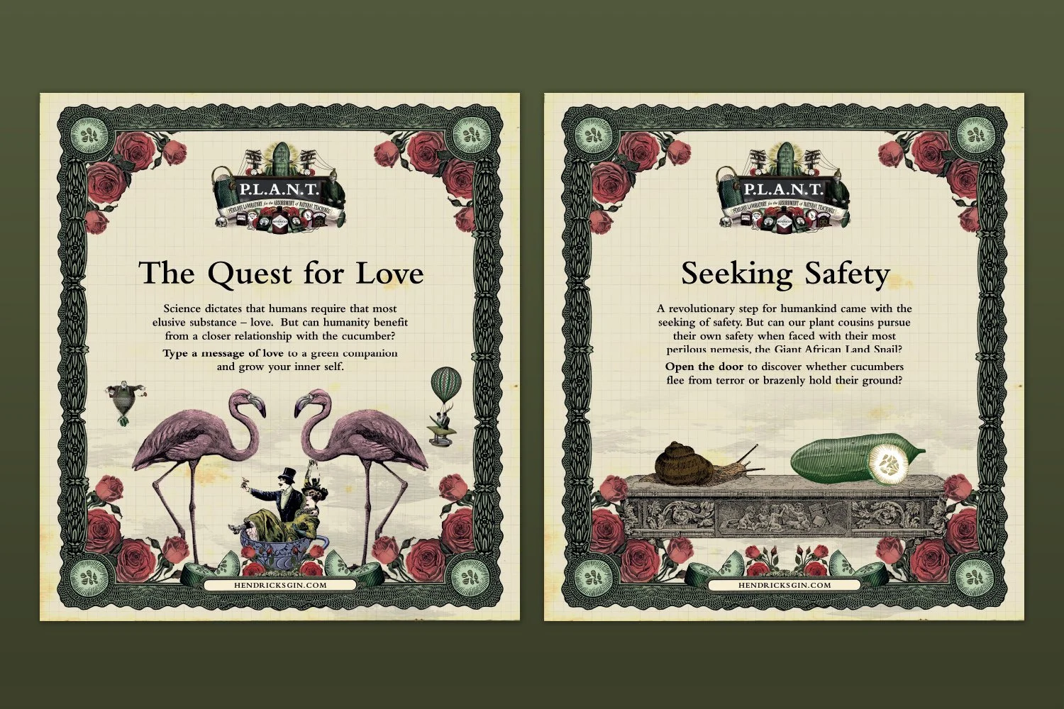 Hendrick's Gin festival experience posters