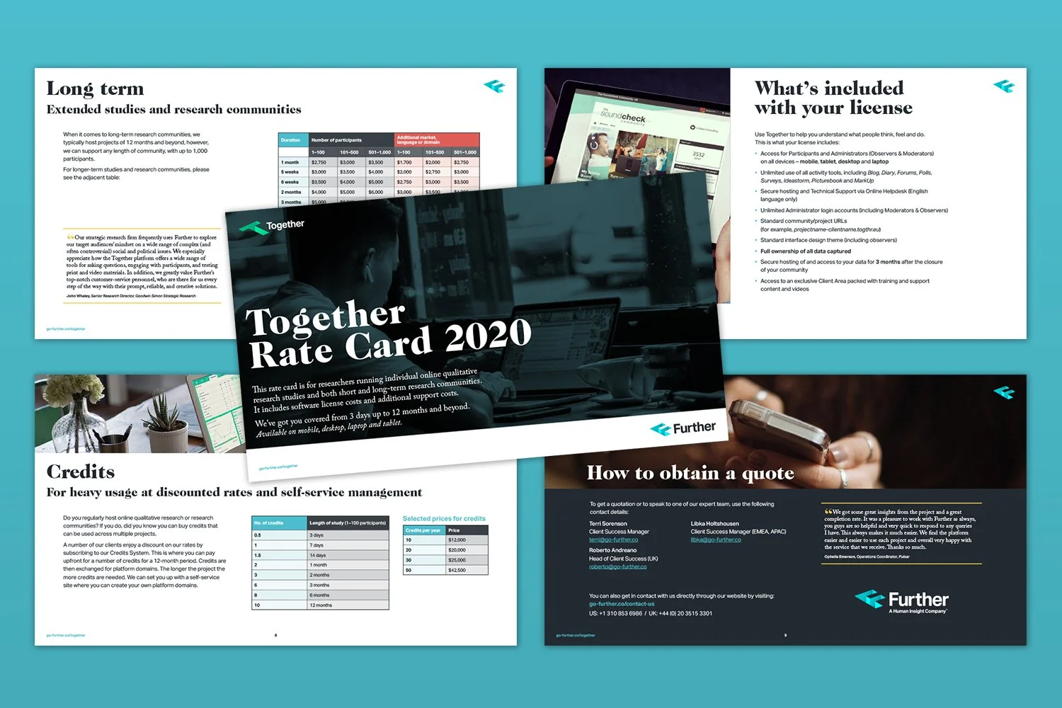 Further – rate card