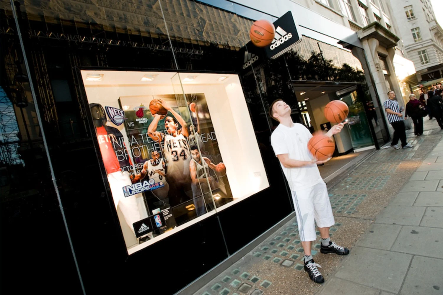 adidas NBA store signing experience