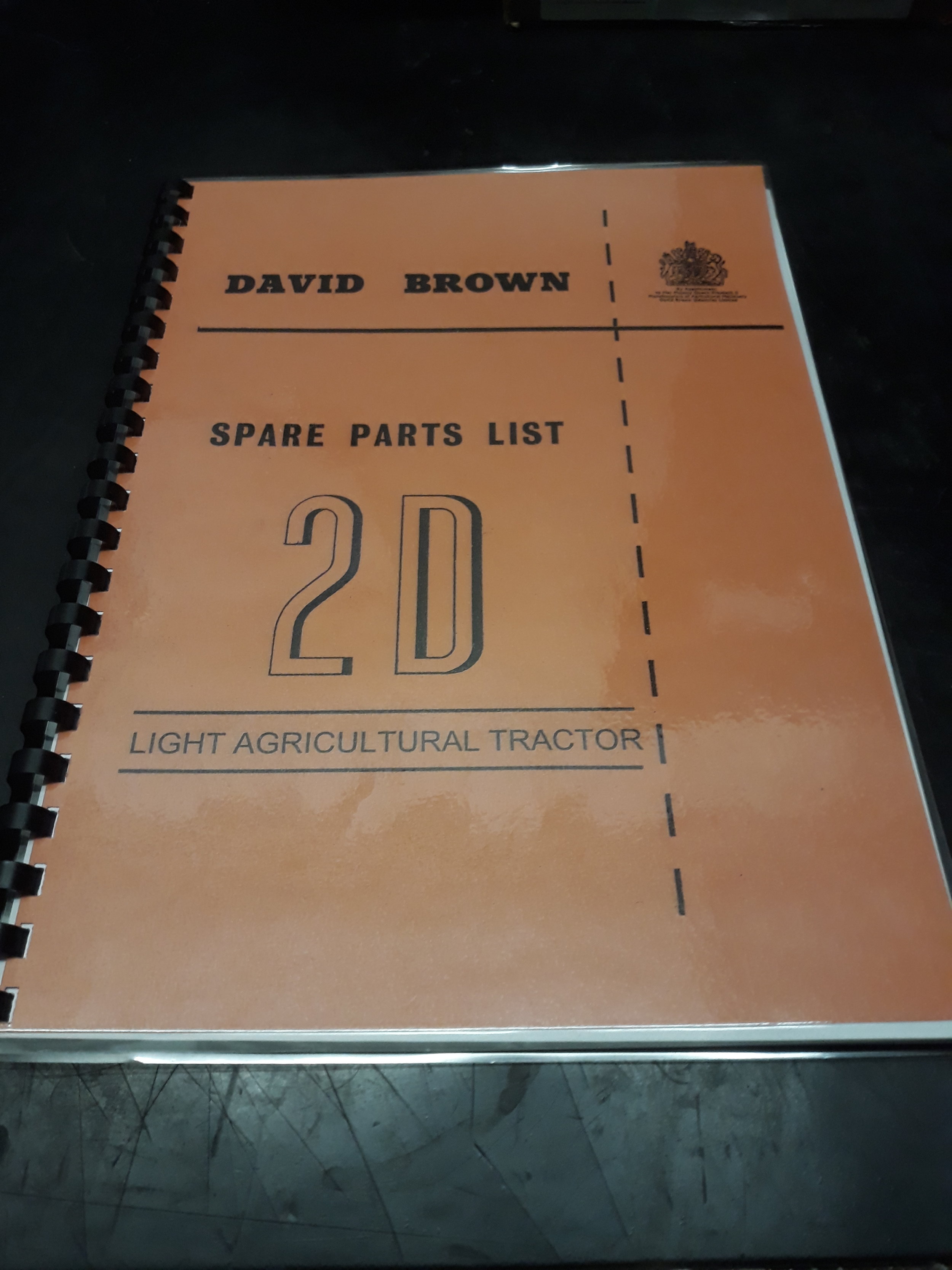 David Brown "2D" Tractor Drivers Operator Manual 