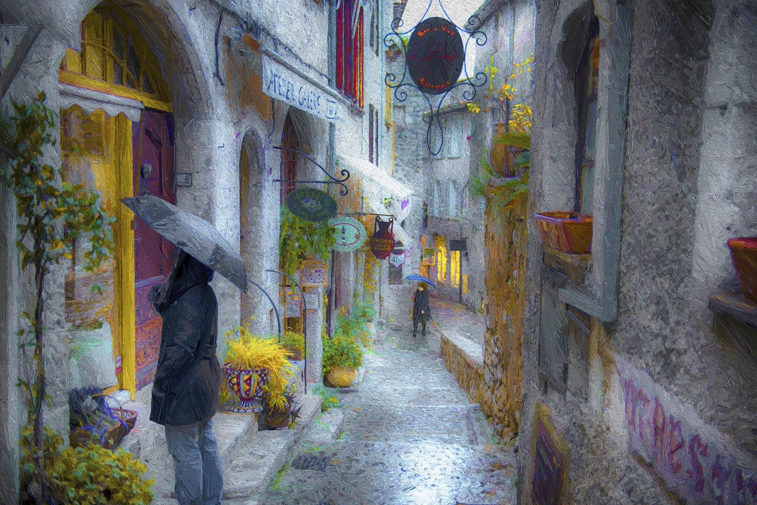 A Rainy Day in St. Paul De Vence
