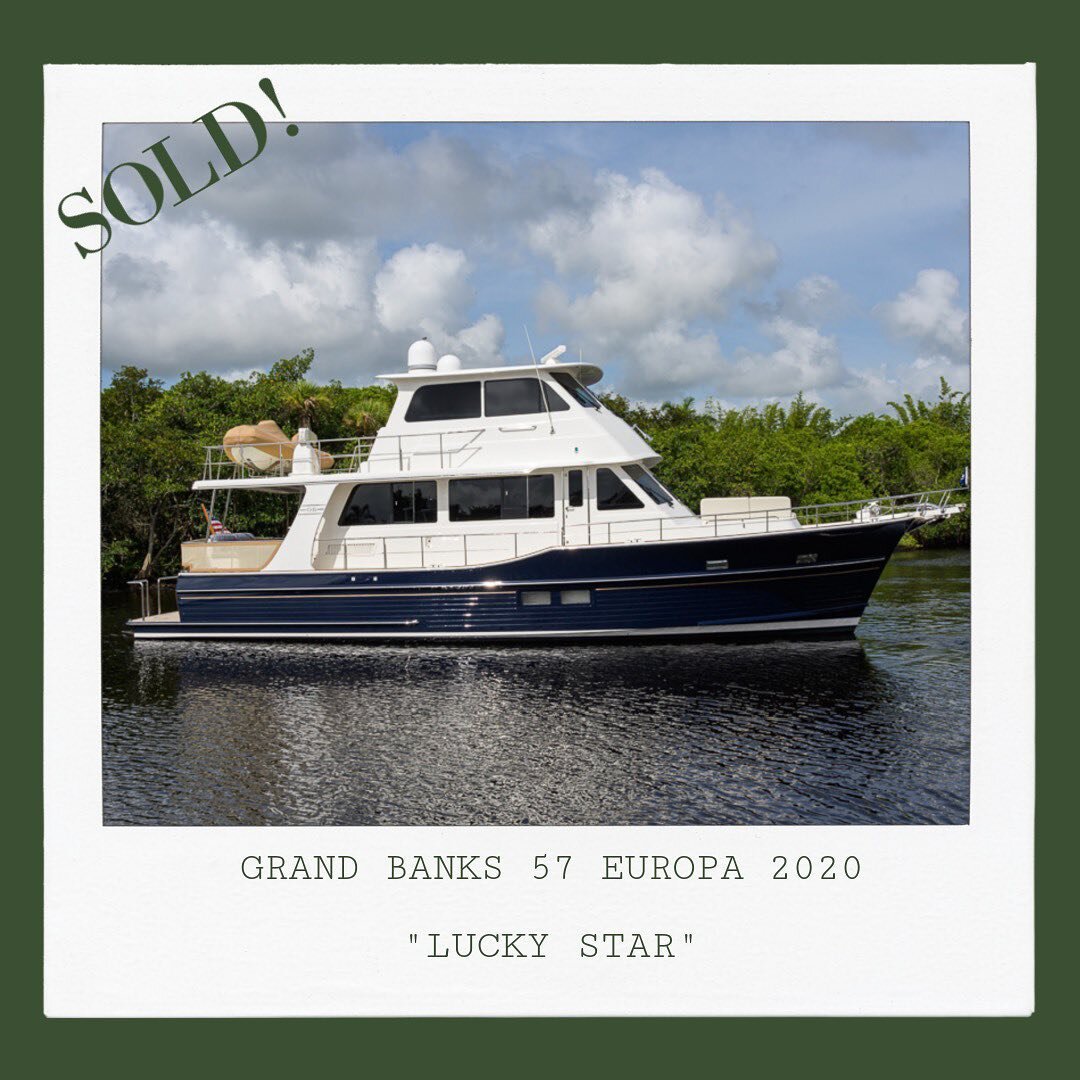 SOLD! This gorgeous like-new 2020 model GB 57 EU sold in December to a very excited new owner who will be keeping her in South Florida! 
&bull;&bull;&bull;
📸: @yachtpicscc @samantharobinson2265 
&bull;&bull;&bull;
#grandbanks #flybridge #motoryacht 