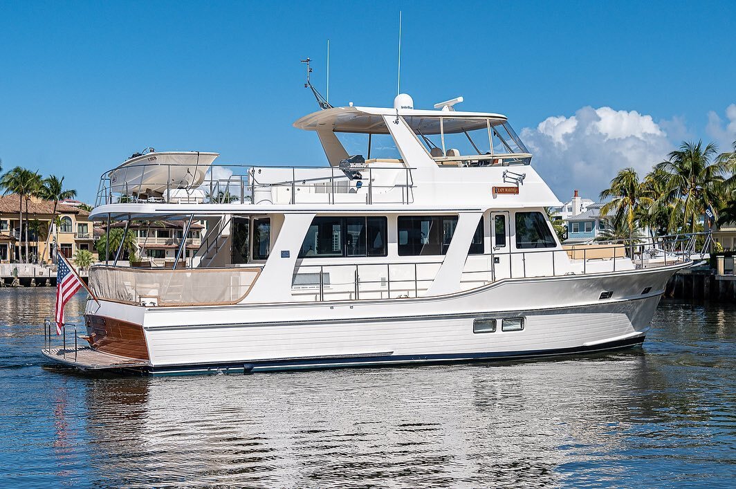 2013 model Grand Banks 54 Europa &ldquo;LADY MARTHA II&rdquo; is available now! She a features a fantastic three stateroom two head layout with spacious midship master stateroom with walk around berth, large head and stall shower and access to engine