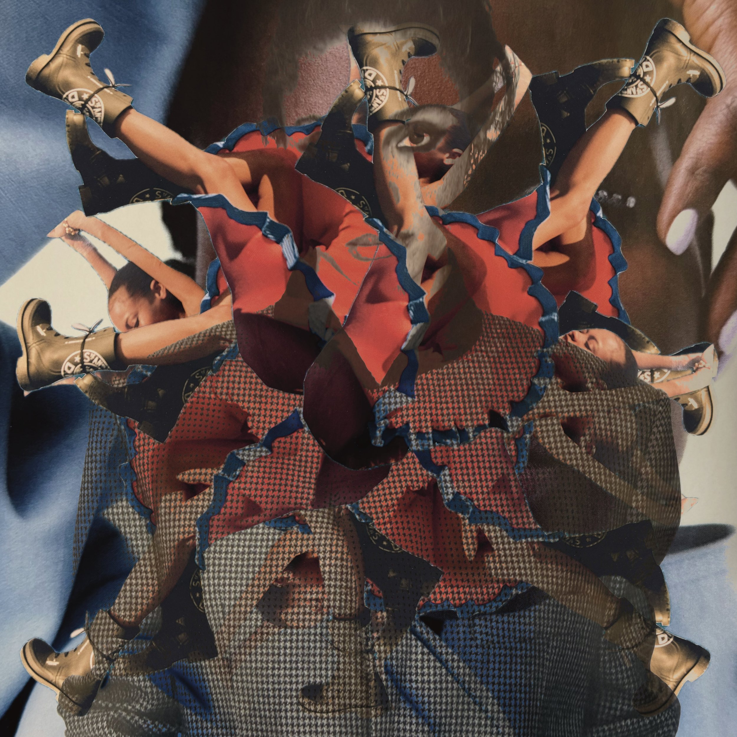 Silk Square Kaleido Blue