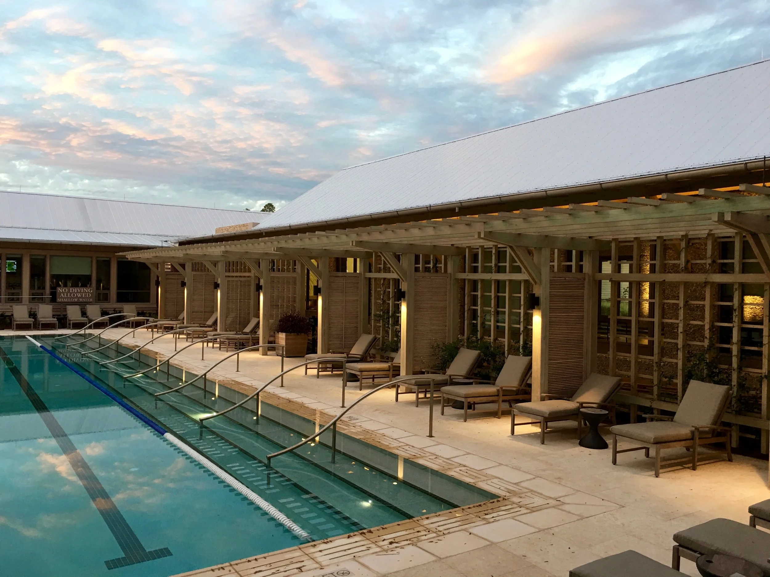 Love the serenity by the Moreland lap pool