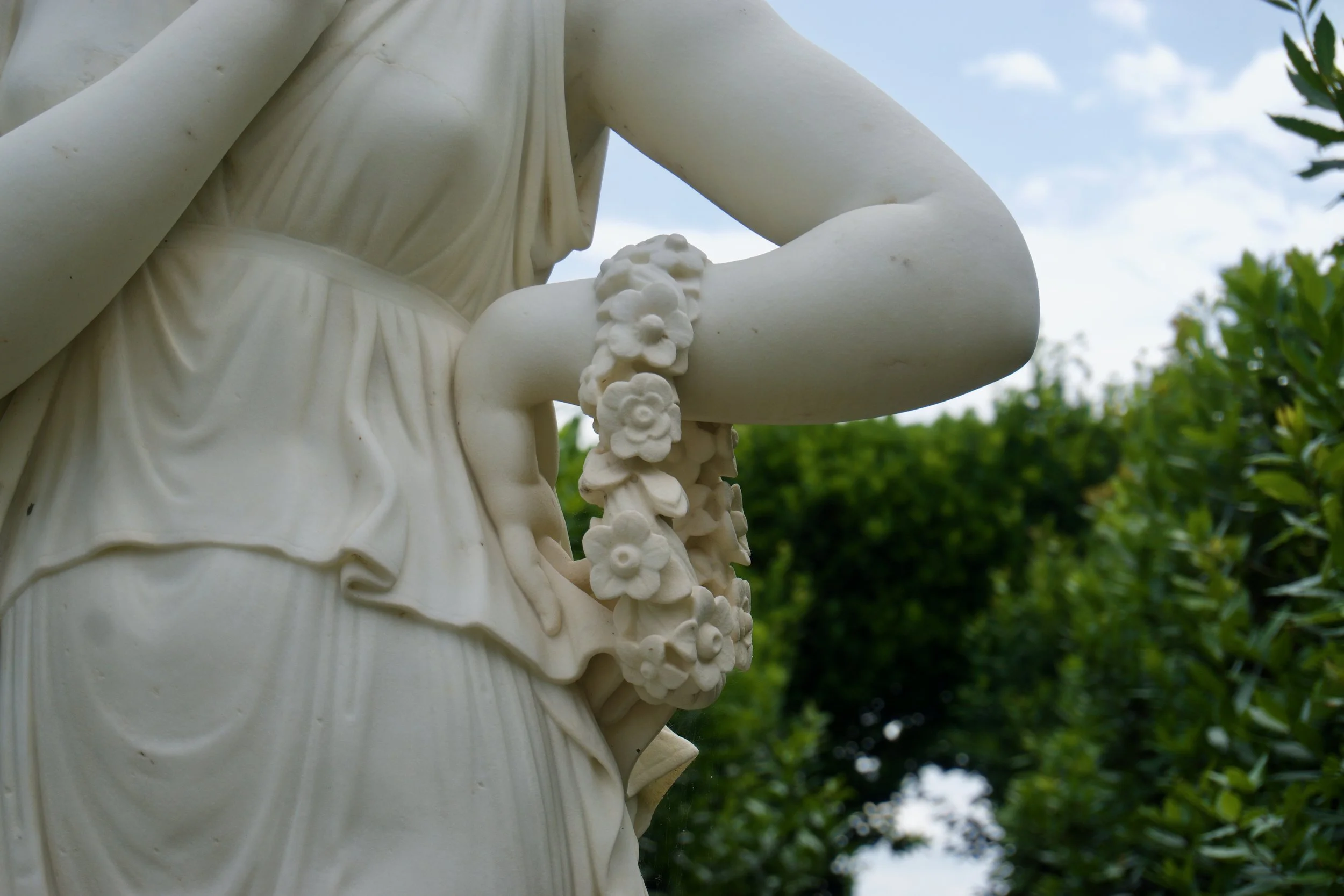 Details of this gorgeous flower wreath.