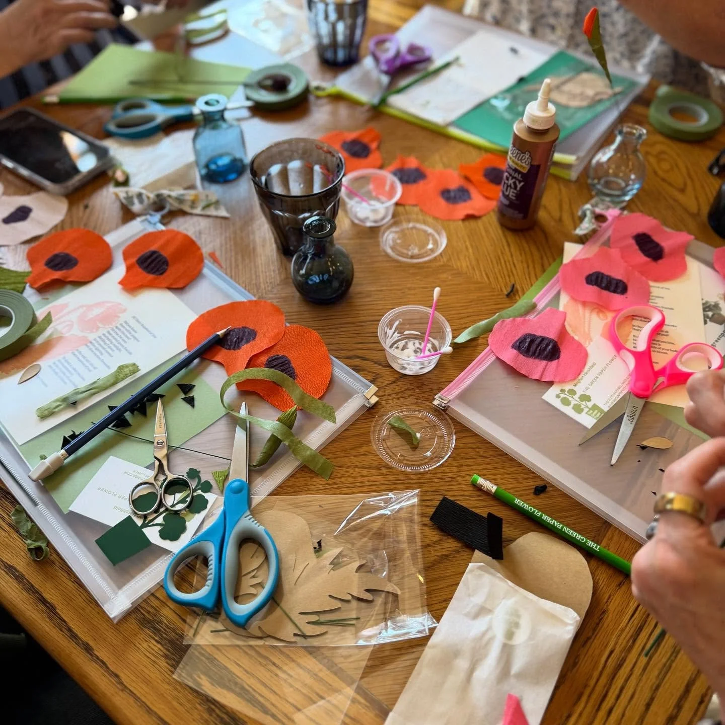 Paper flower class with @thegreenpaperflower was a HUGE success! You could have heard a pin drop in the class. We were all overjoyed with Meghan&rsquo;s lesson. It felt like experiencing being 8 again and feeling so excited and in awe of learning a n