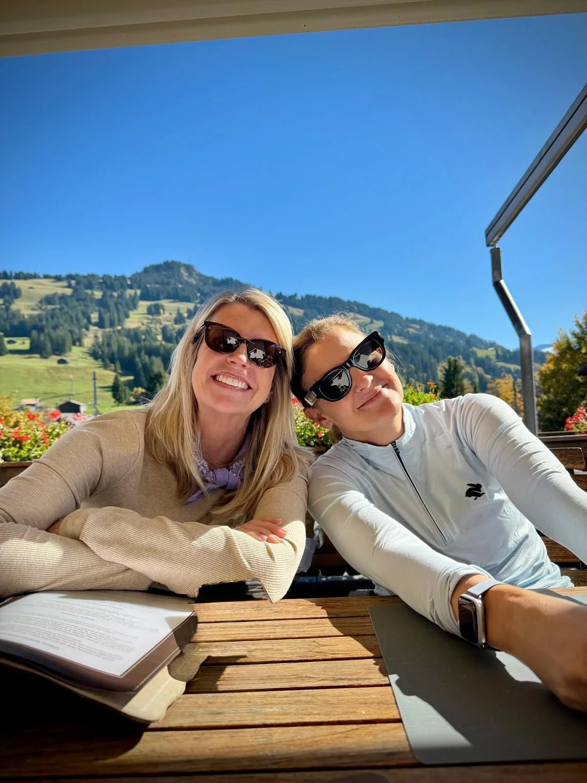 This morning we said goodbye in Gstaad. It was hard to end the MAGNIFICENT week!!! There were 18 of us. 13 Island Hopper Alumni, 3 new friends, and Tricia and Courteney. It was sooooooo much fun!!! Everyone absolutely loved Switzerland!!! And they lo