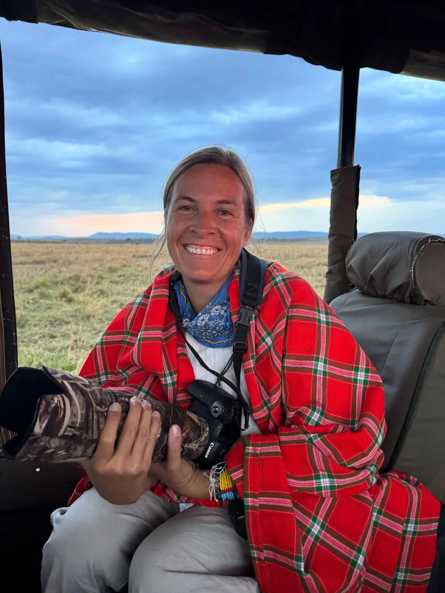 Love having @charlottezacharkiw on adventures with The Island Hopper. &hearts;️ Here she is photographing lion cubs en route to a surprise bush dinner with the Maasai.