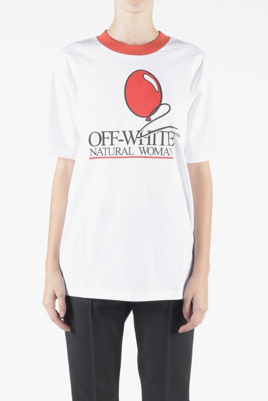 OFF-WHITE COMMORATIVE TEE FOR PRINCESS DIANA & RED CROSS