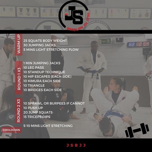 One more workout you can do at home! 🙌🏻 #jschallenge #bjj #jsfam #jsbjj