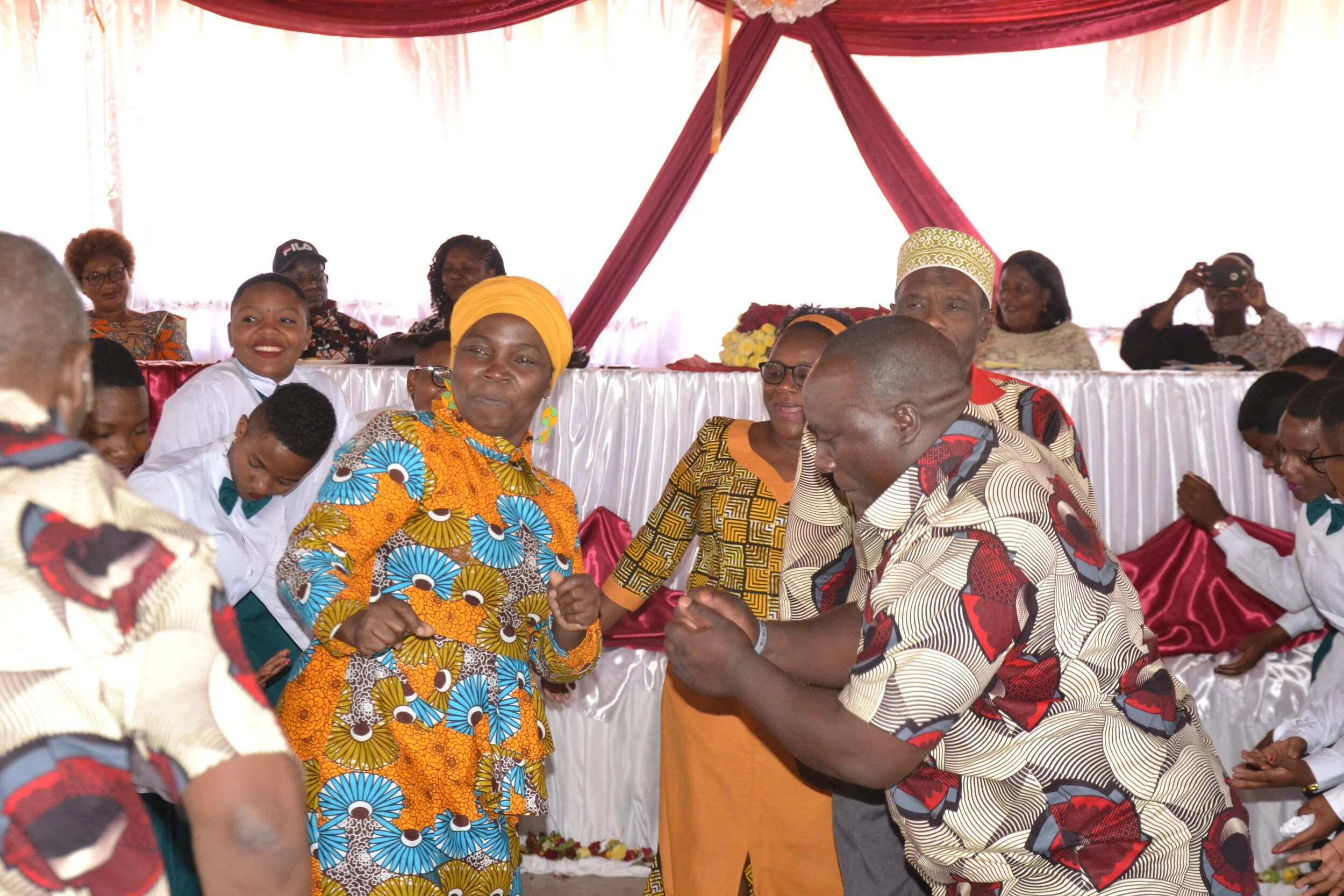  Everyone joined in the dancing, including Guest of Honor, Professor Shani Omari Mchepange. 