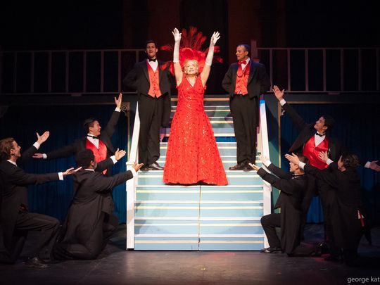 Liz Norton and the company of Hello, Dolly!&nbsp;at Sunset Playhouse. Submitted Photo.