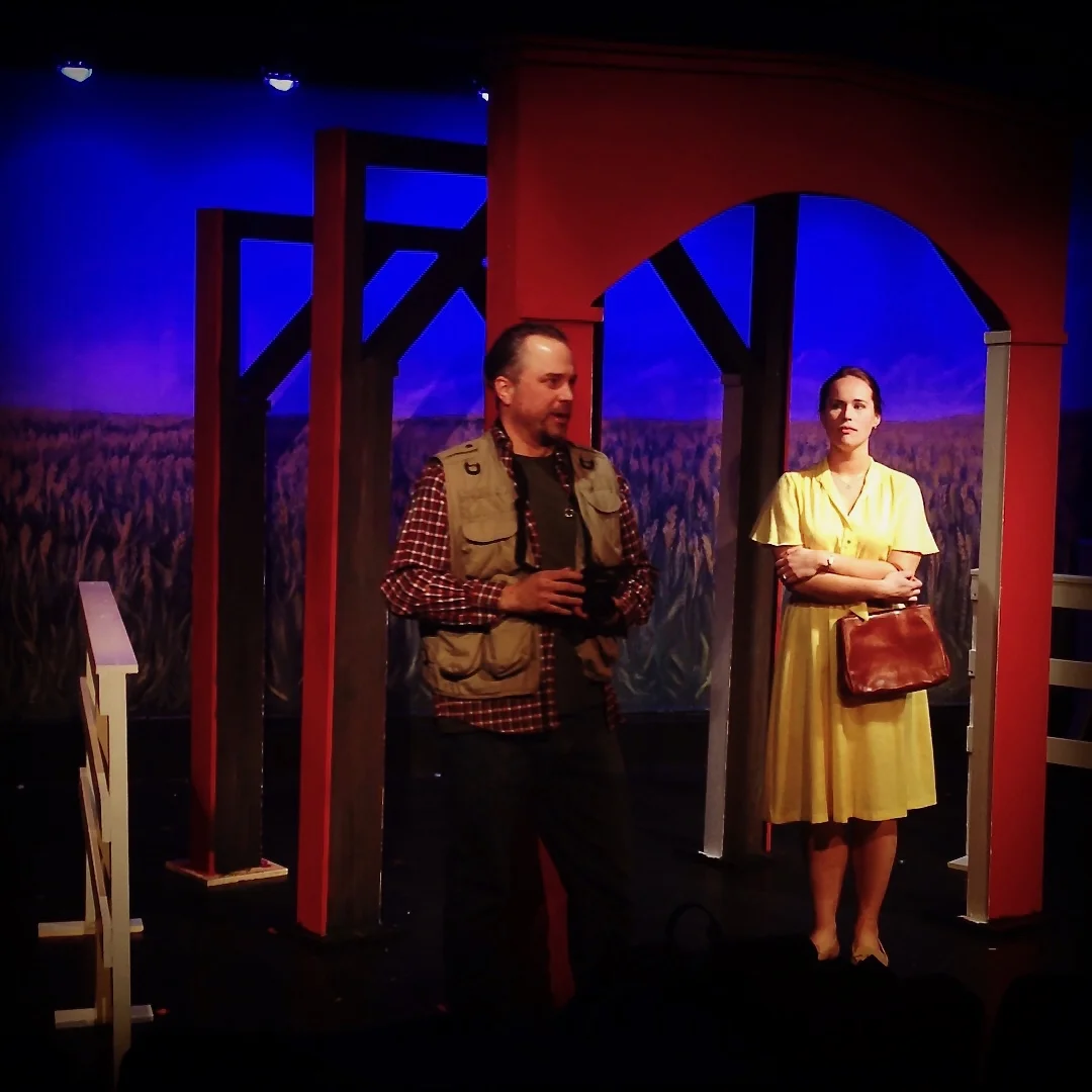 Eric Madson and Katie Berg star in Lake Country Playhouse's "Bridges of Madison County." (Photos by Jim Baker.)