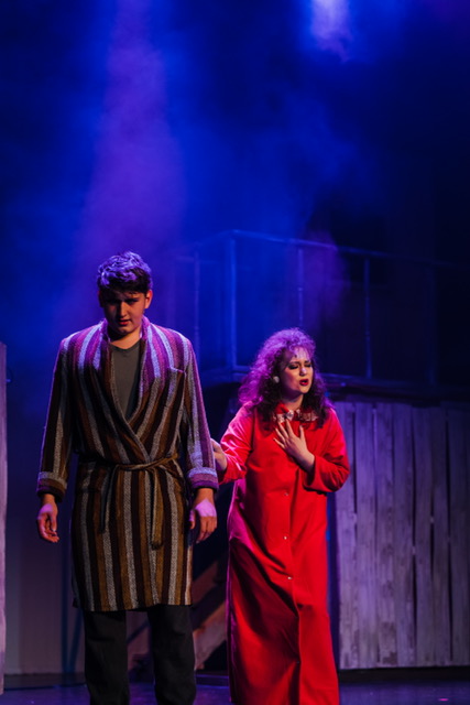 Shaw (Aidan Thiele) and his wife, Vi (Kailee Doherty) try to move on from a family tragedy as they sing “Can You Find It in Your Heart.”