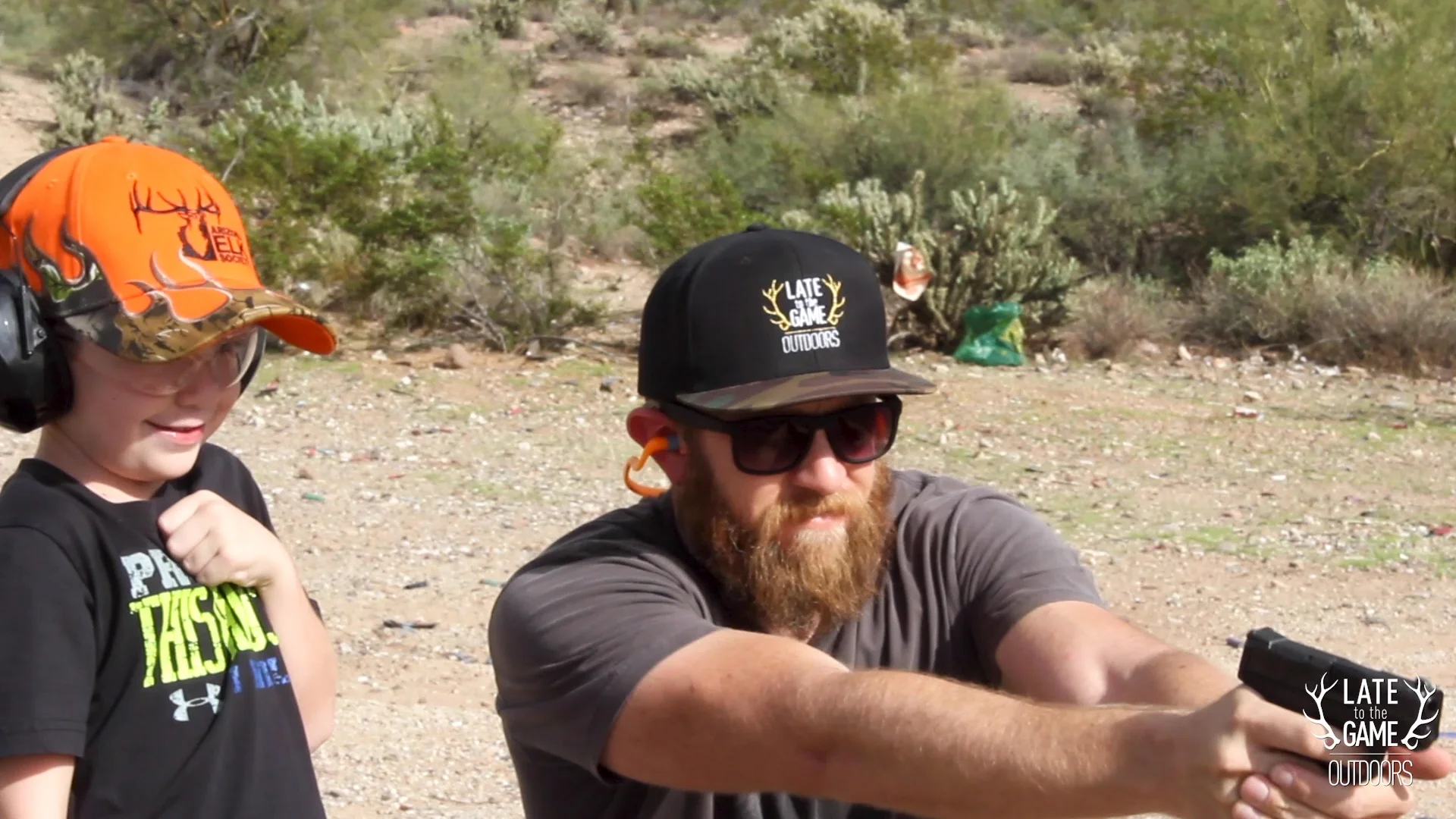 The moment the bullet impacted the watermelon…that startled look on his face is exactly what I was hoping for!