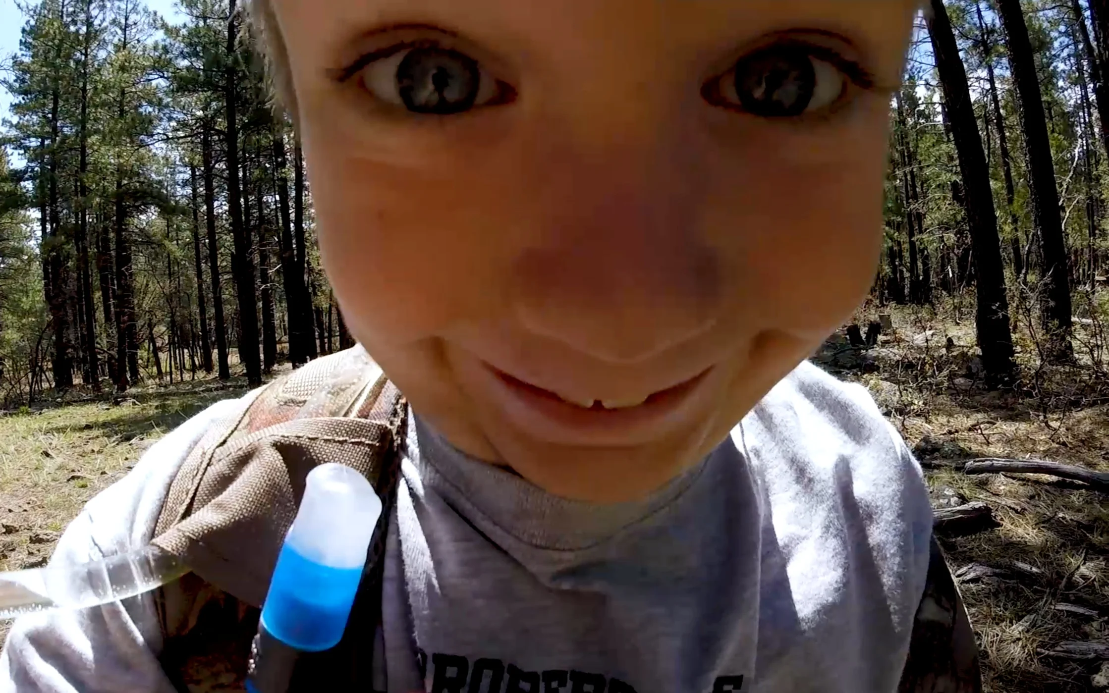 At one point, I let him carry the GoPro…this is just a tiny portion of the ridiculousness I got back!