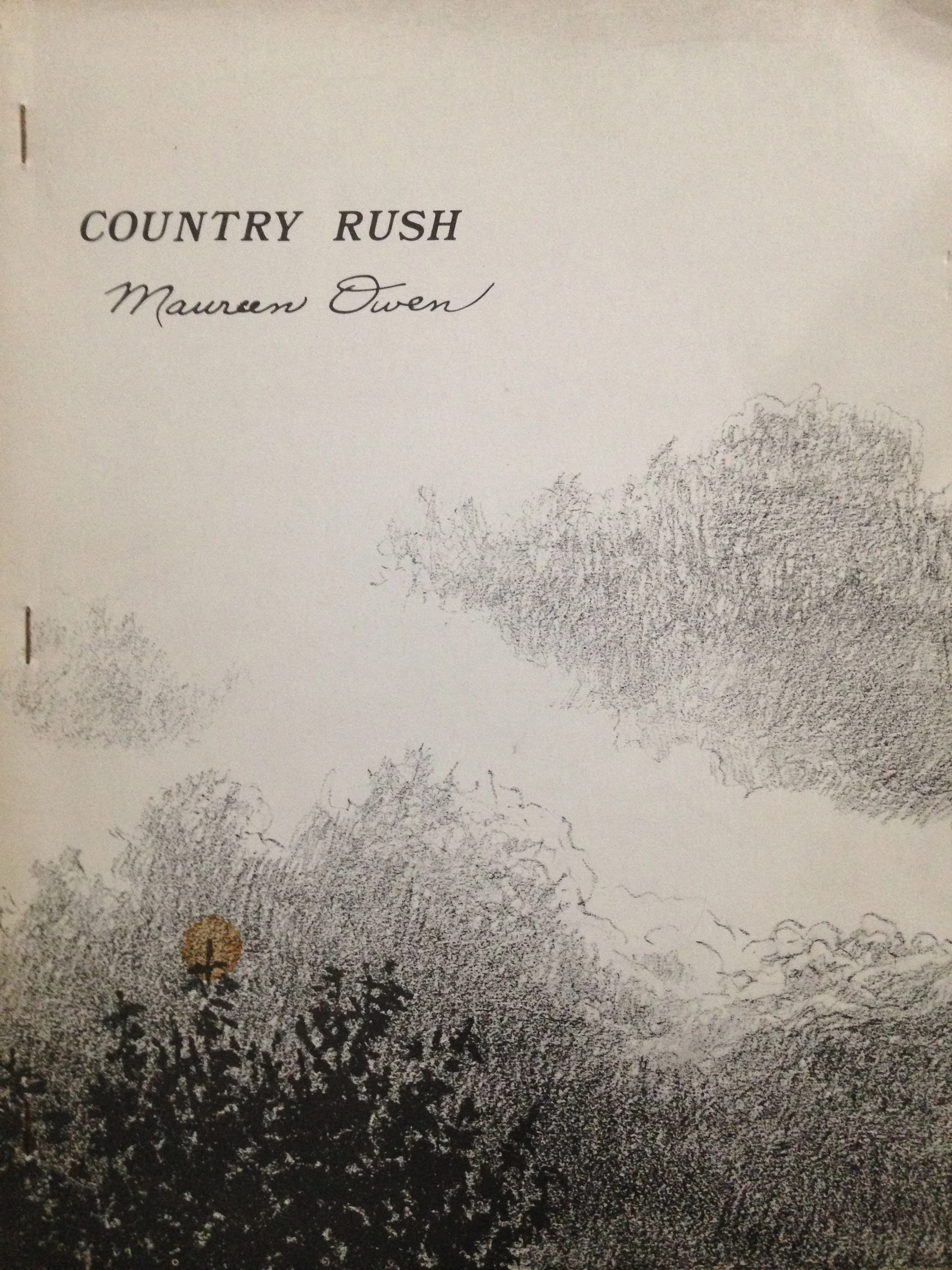 Crystal Set #17: Country Rush by Maureen Owen (Adventures in Poetry, 1973)