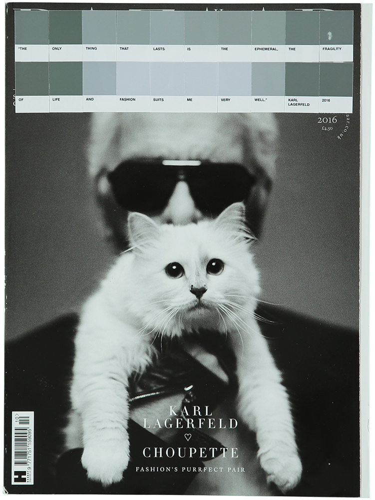 Karl Lagerfeld, Harper's Bazaar, 2016