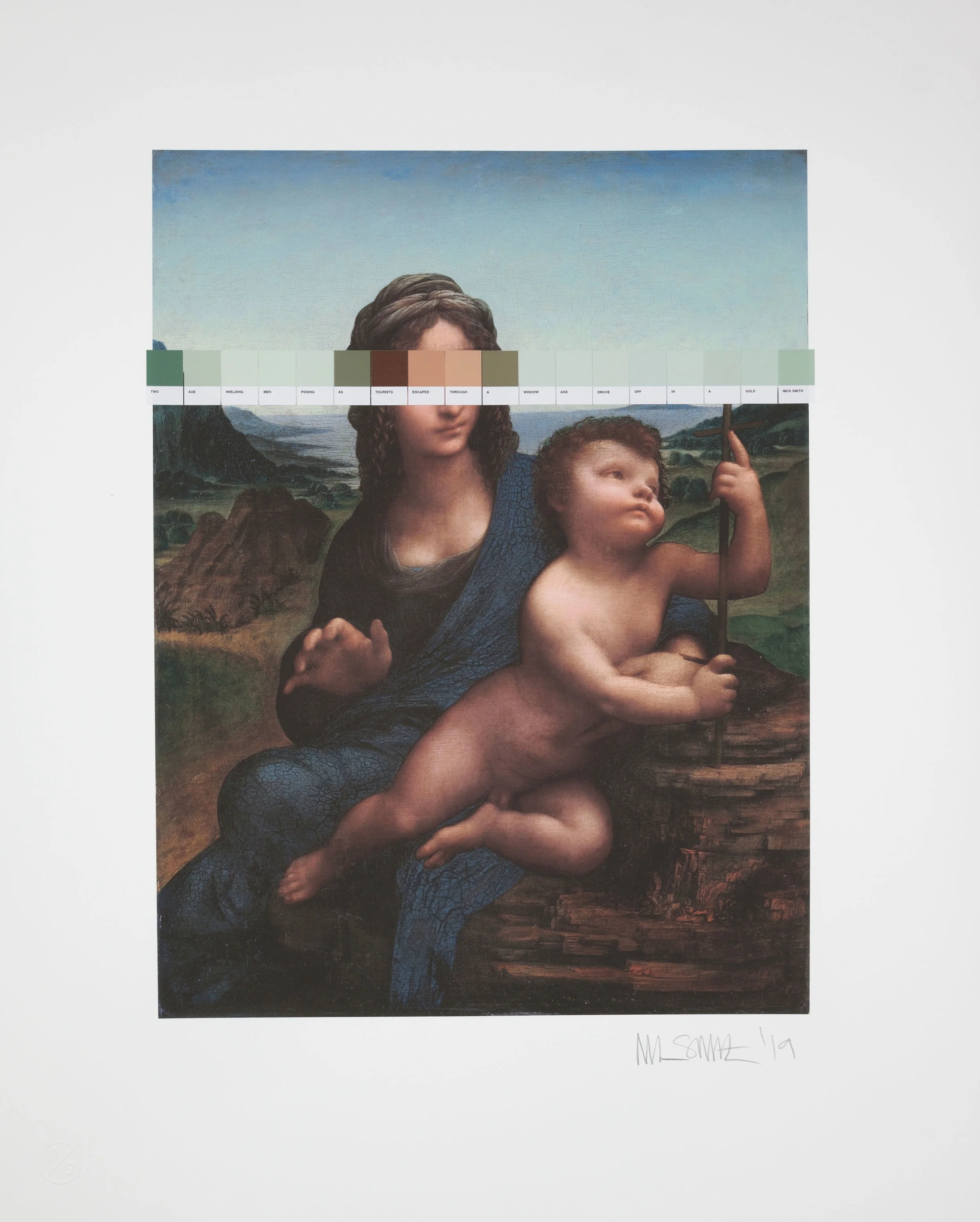 Da Vinci - Madonna & the Yarnwinder - (Strip)