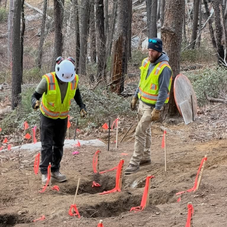 Footer prep is underway at Stone Mountain State Park. Rebar set, forms built, and concrete on the way. Everything is truckin&rsquo; along nicely ⚒️

#TrailBuilding #NCParks #StoneMountain #Construction #HikeNC