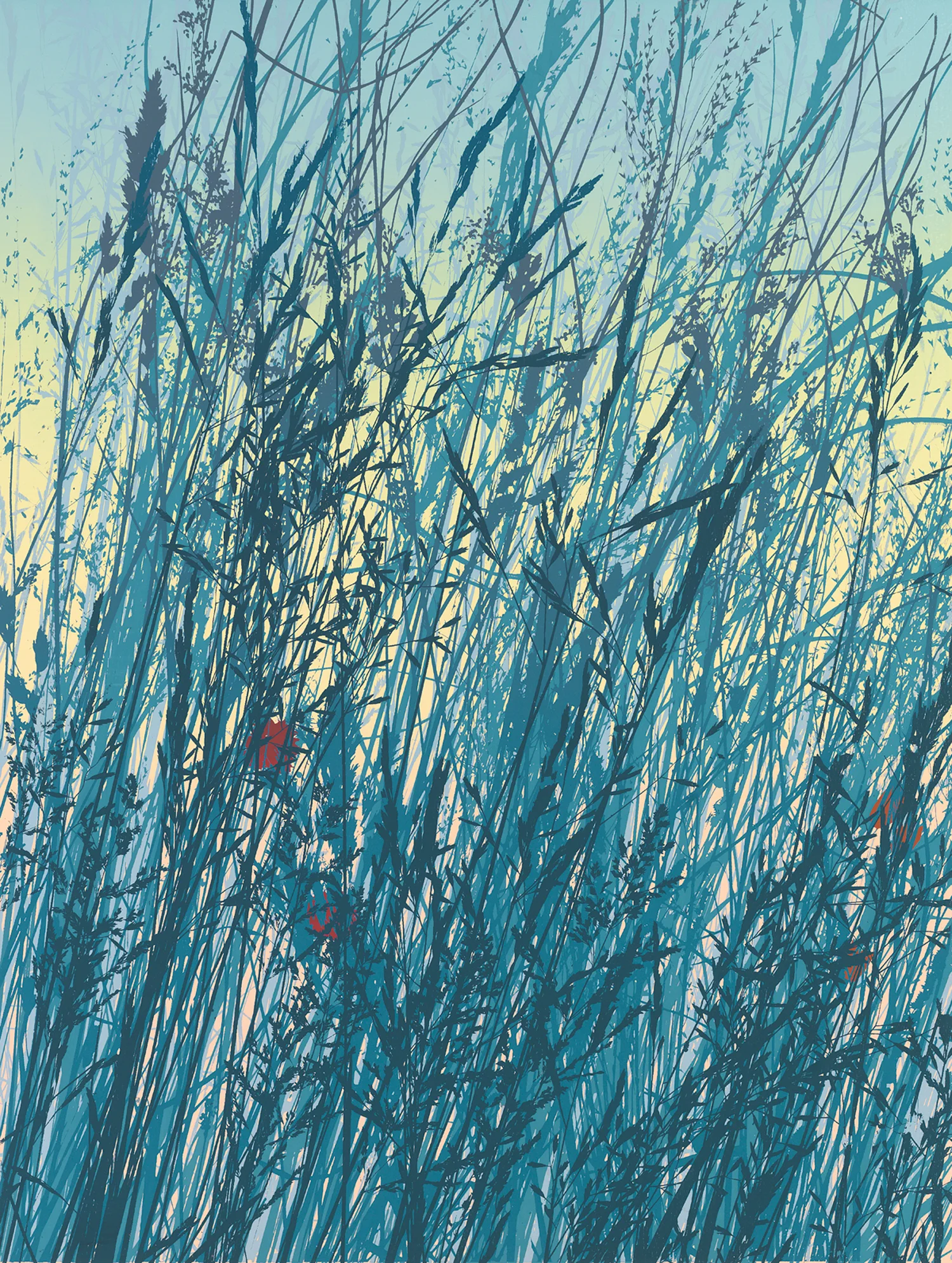 253Blue Grasses24" x 18"10 colors5 edition /&nbsp;3 available$425 