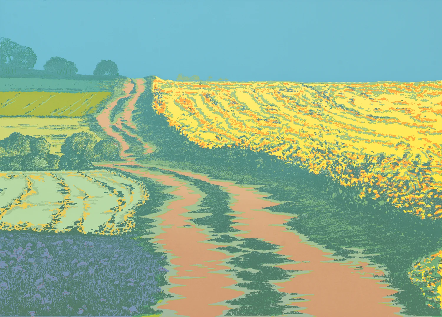 251Yellow Fields15" x 21"9 colors10 edition /&nbsp;5 available$375 