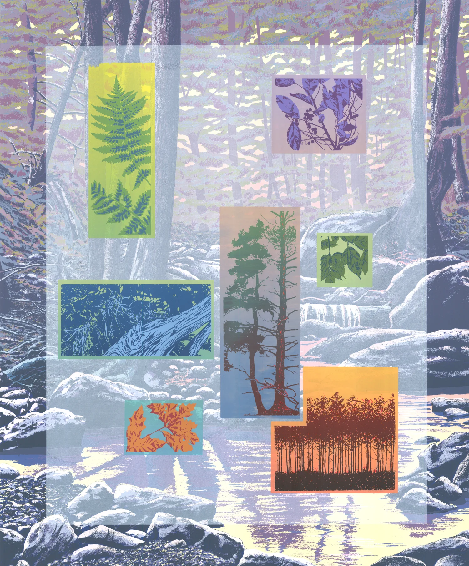 235Forest Faces - 6.220" x 24"34 colors5 edition /&nbsp;2 available$875 