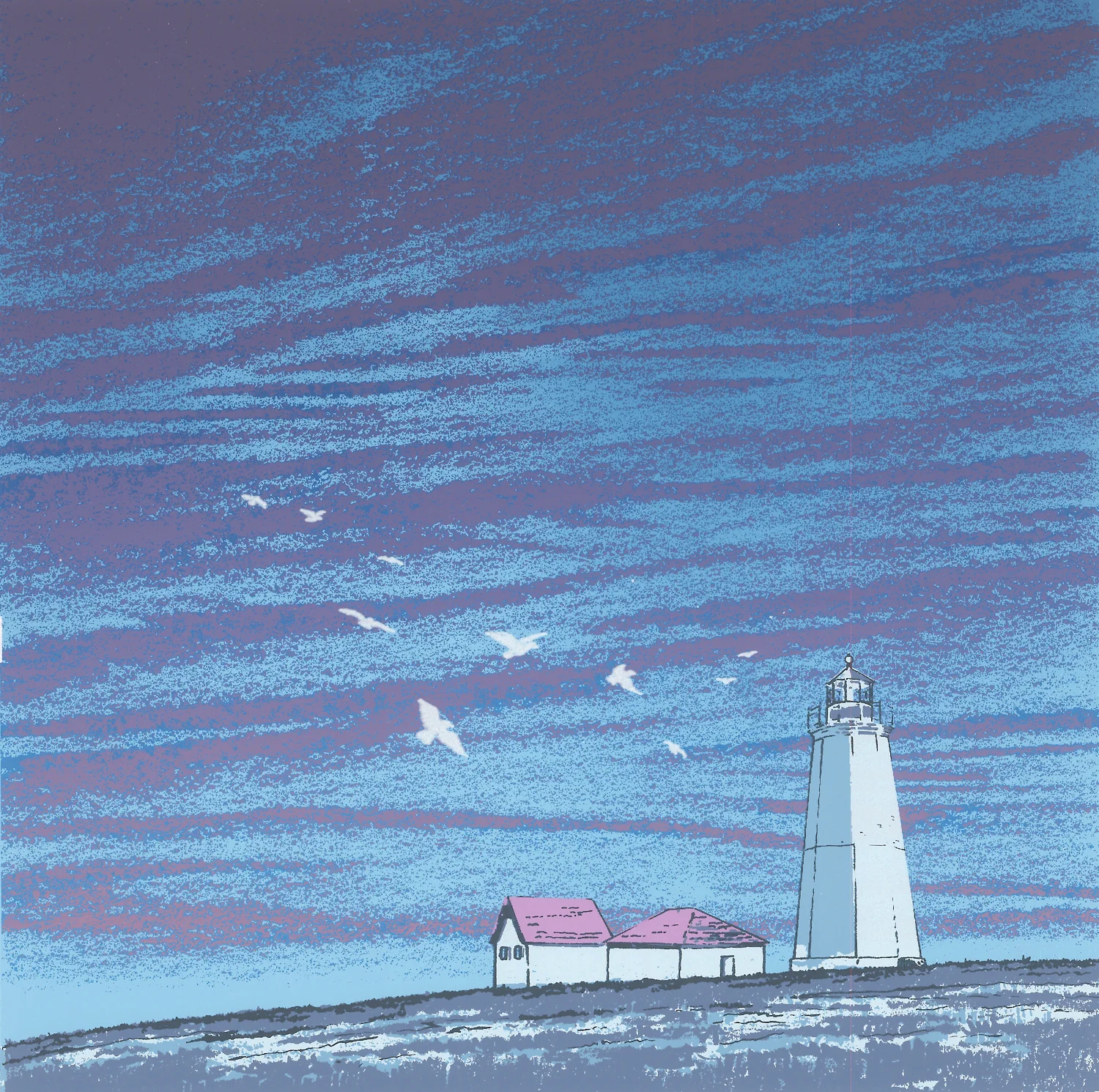 230 Lighthouse 2 9" x 9" 10 colors 25 edition / 15 available $200