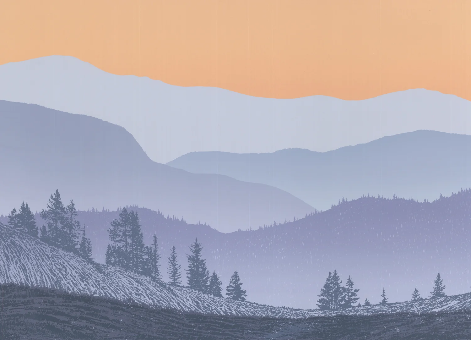 185Blue Haze - state 117.5" x 24" – 445 x 610mm10 colors8 edition /&nbsp;3 available $450 